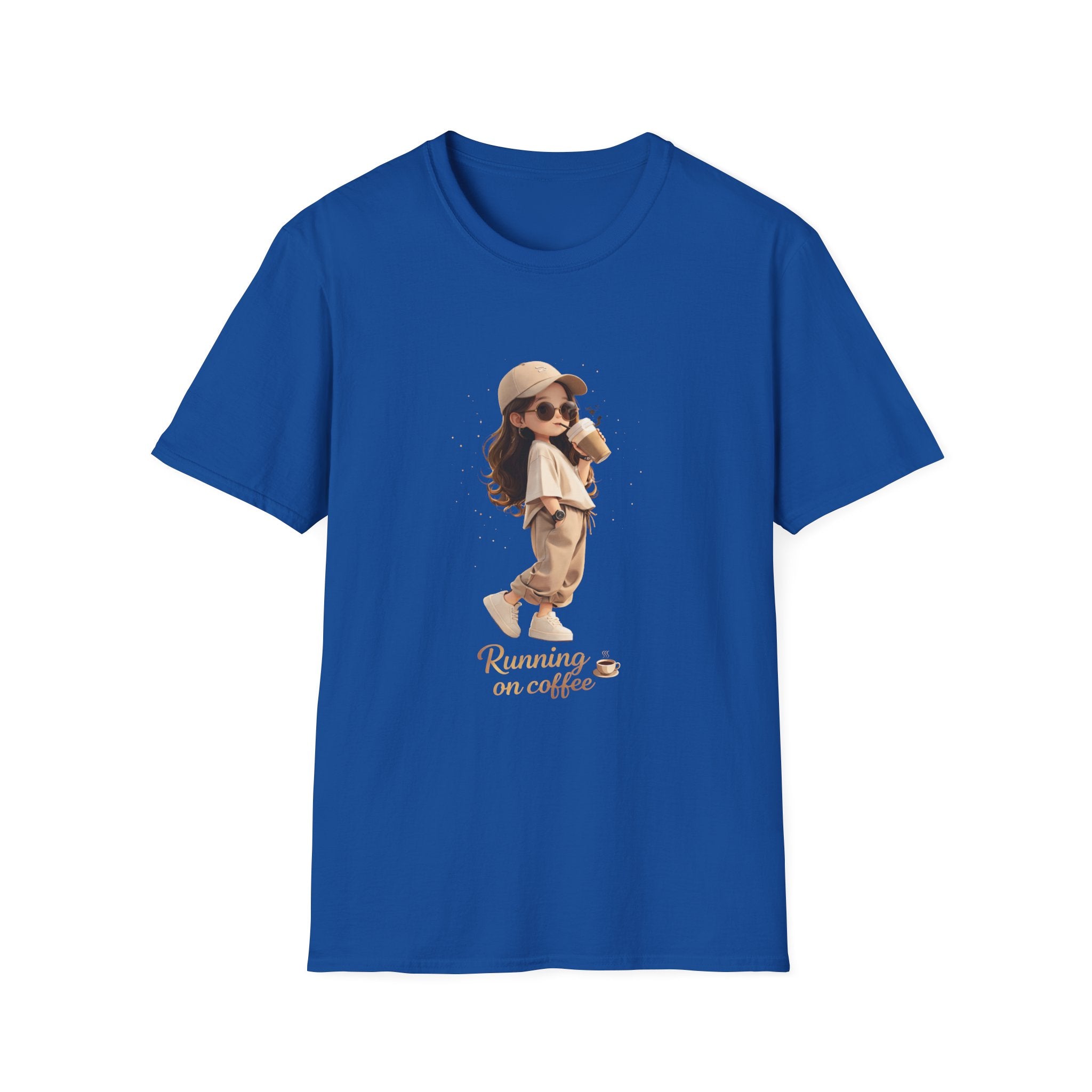 Running on Coffee Unisex Softstyle T-Shirt