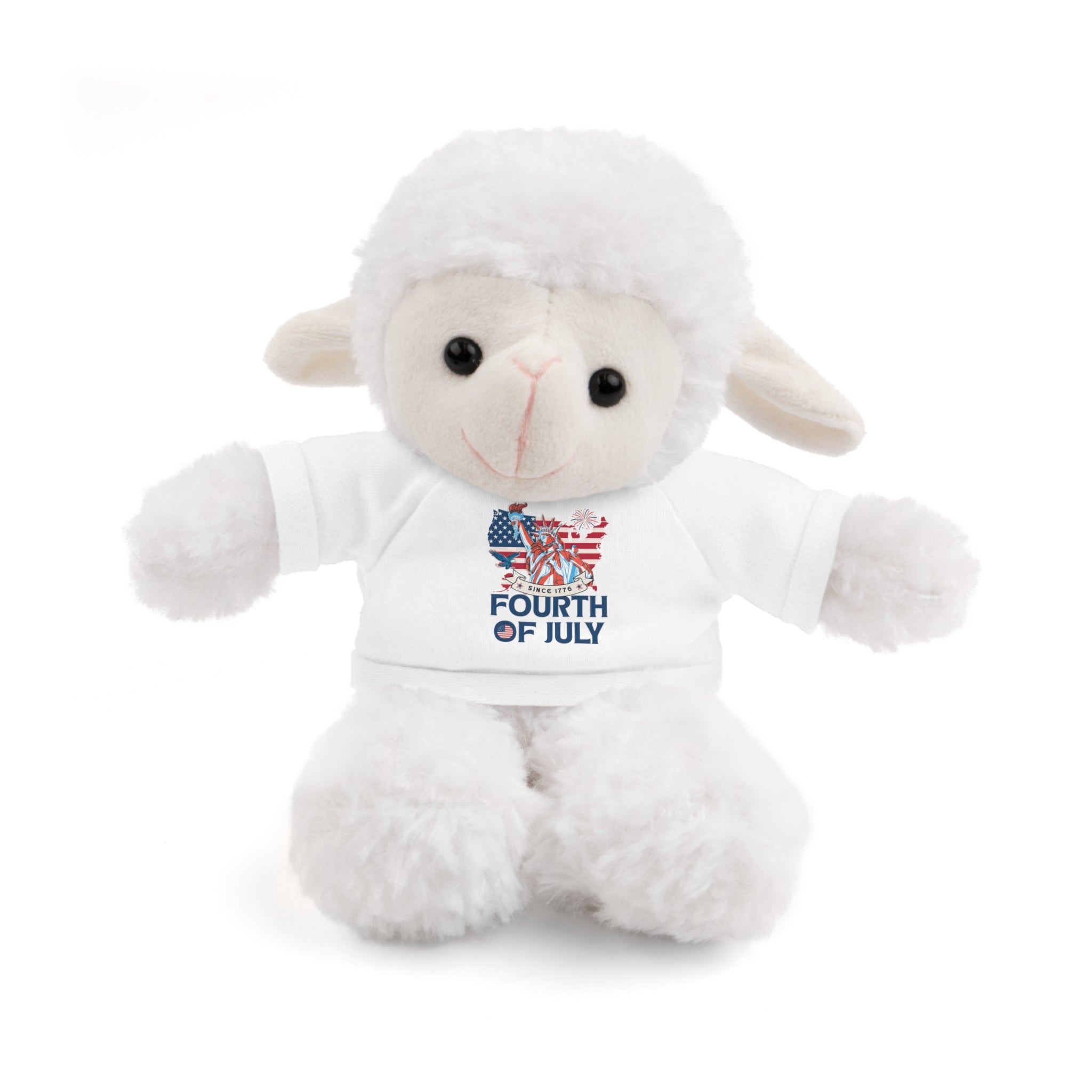 Fourth of July Teddy Bear — Plush Bear with 'Fourth of July' Tee