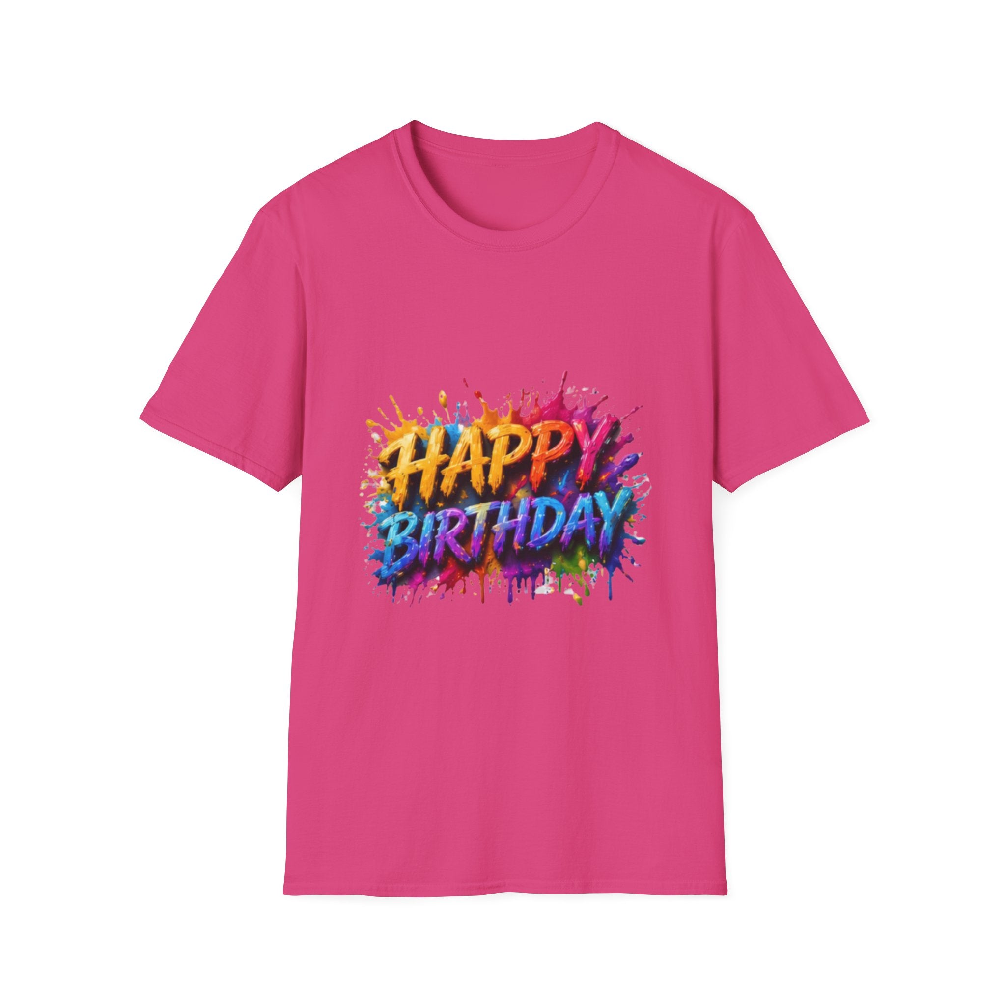 Happy Birthday Color Splash T-Shirt
