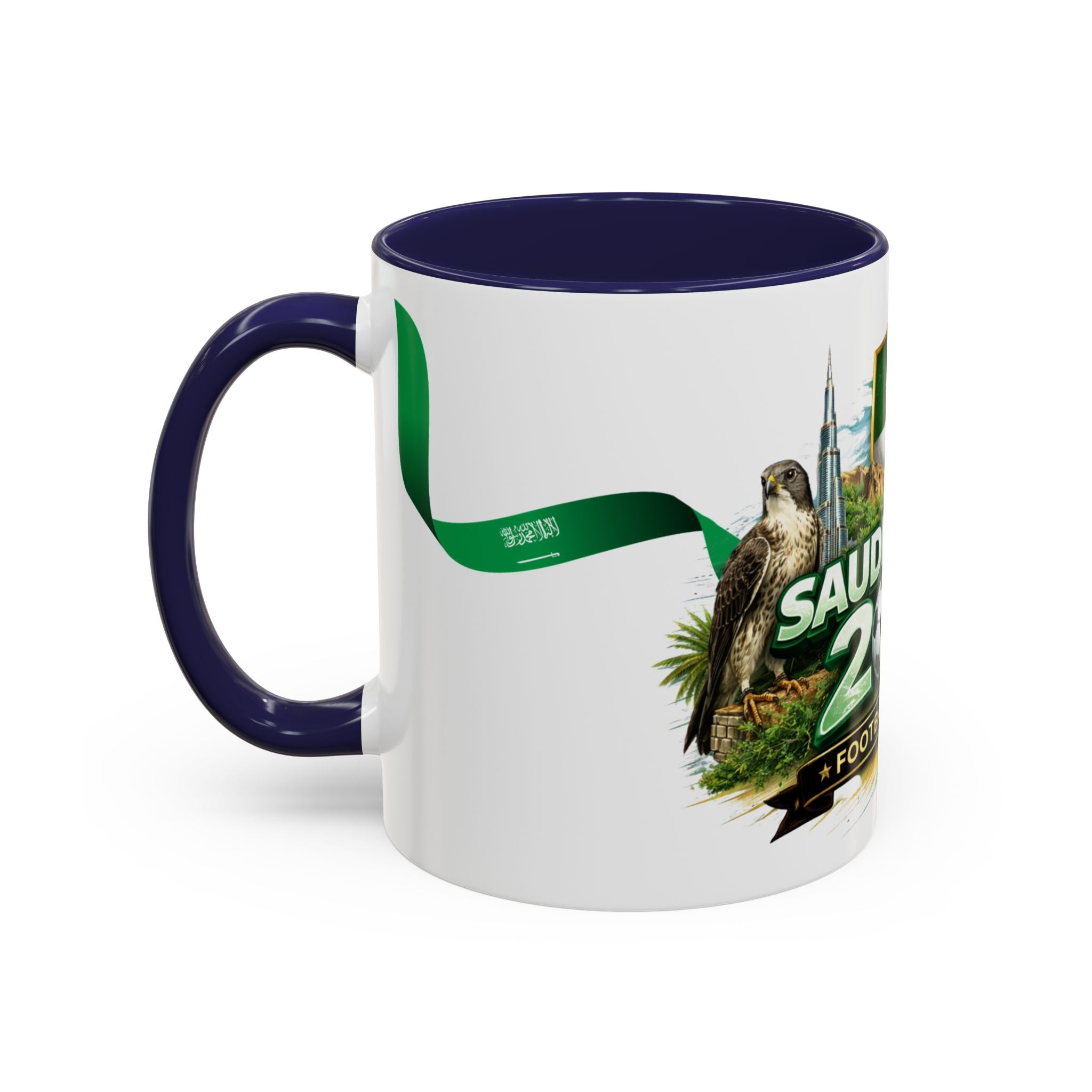 Saudi Arabia 2026 Football Passion Accent Coffee Mug – Cup Soccer Fan Gift