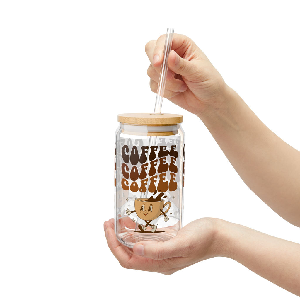 Drink coffee Sipper Glass, 16oz