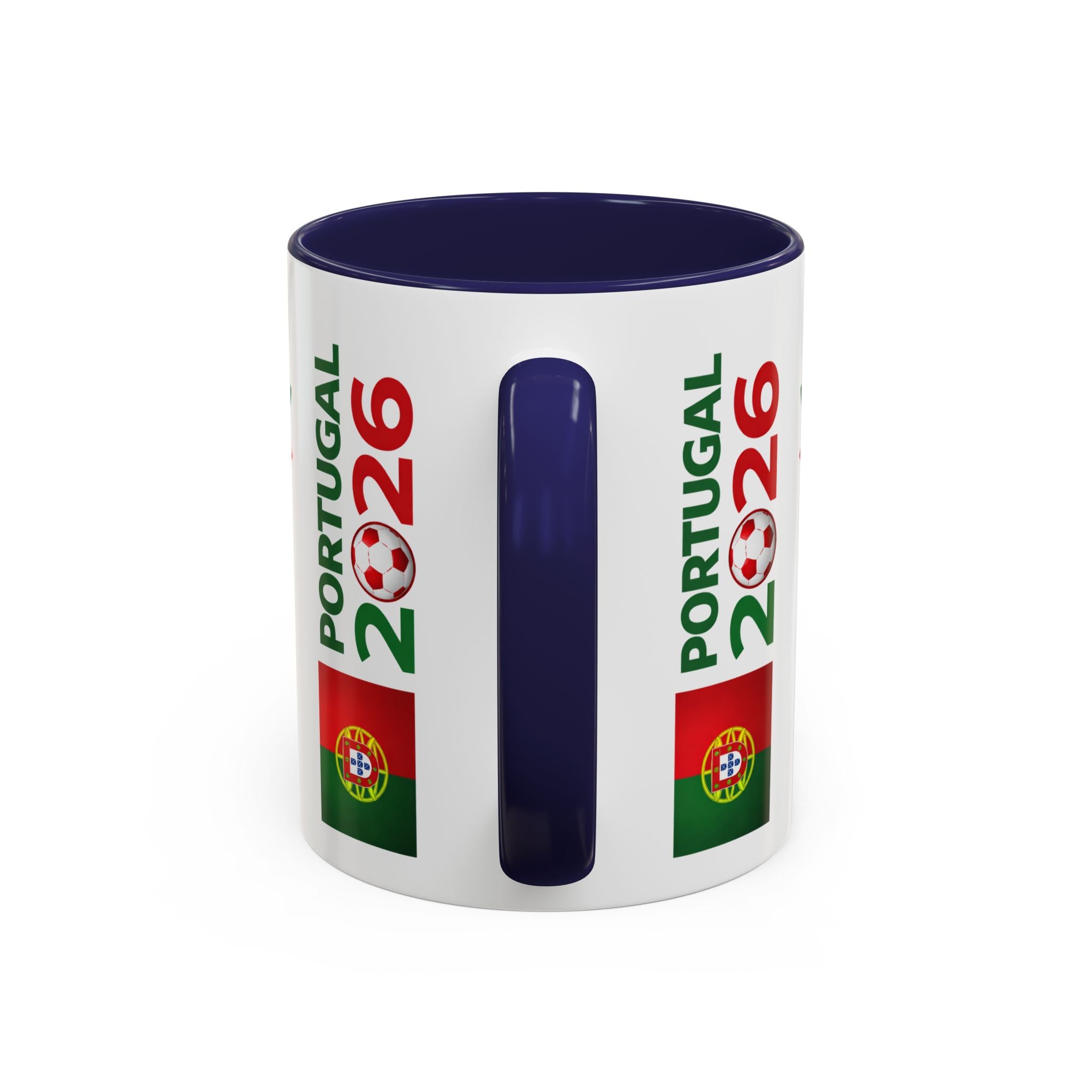 Portugal 2026 Soccer Cup Accent Coffee Mug – Portugal 2026 Trophy Design