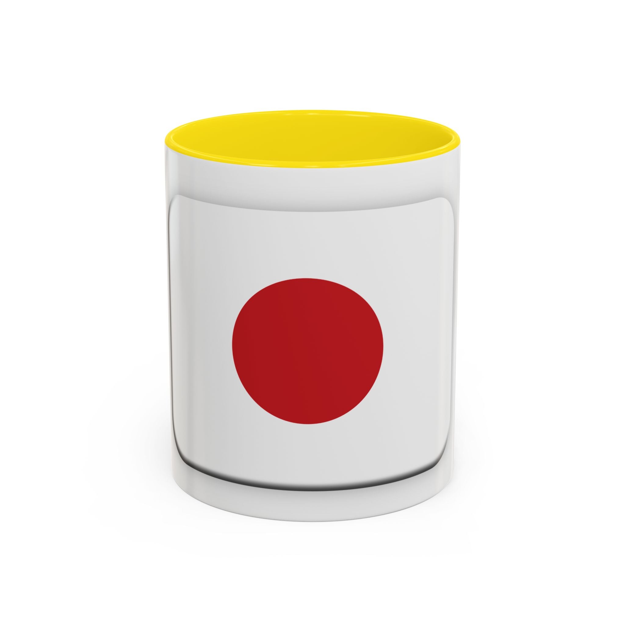 Japanese Minimal Red Dot Accent Coffee Mug — Modern Japanese Flag Inspired Ceramic Mug (11/15oz)