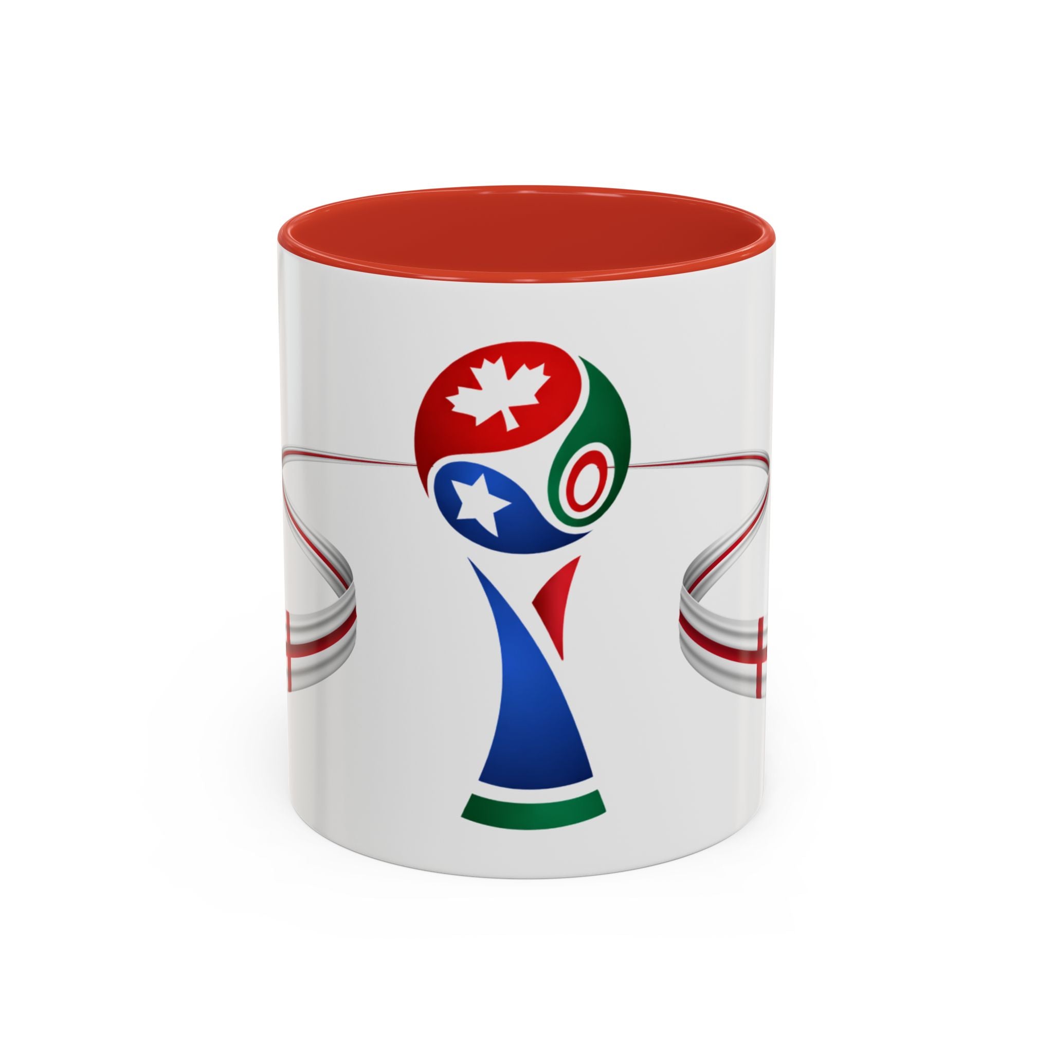 England 2026 Soccer Cup Accent Coffee Mug
