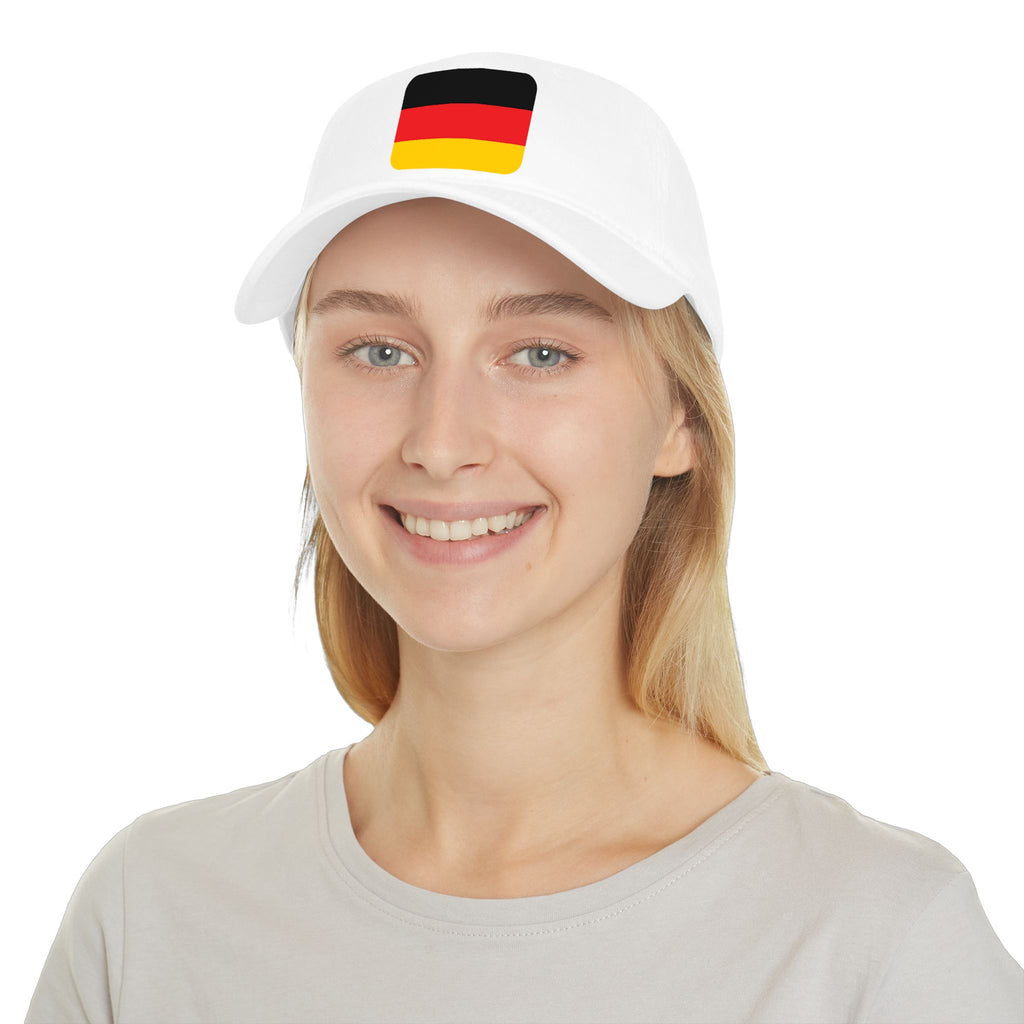 German Flag Baseball Cap — Low Profile Embroidered Deutschland Hat