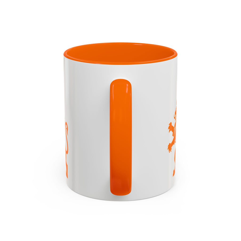 Netherlands 2026 Soccer Fan Coffee Mug — Orange Lion Accent Mug