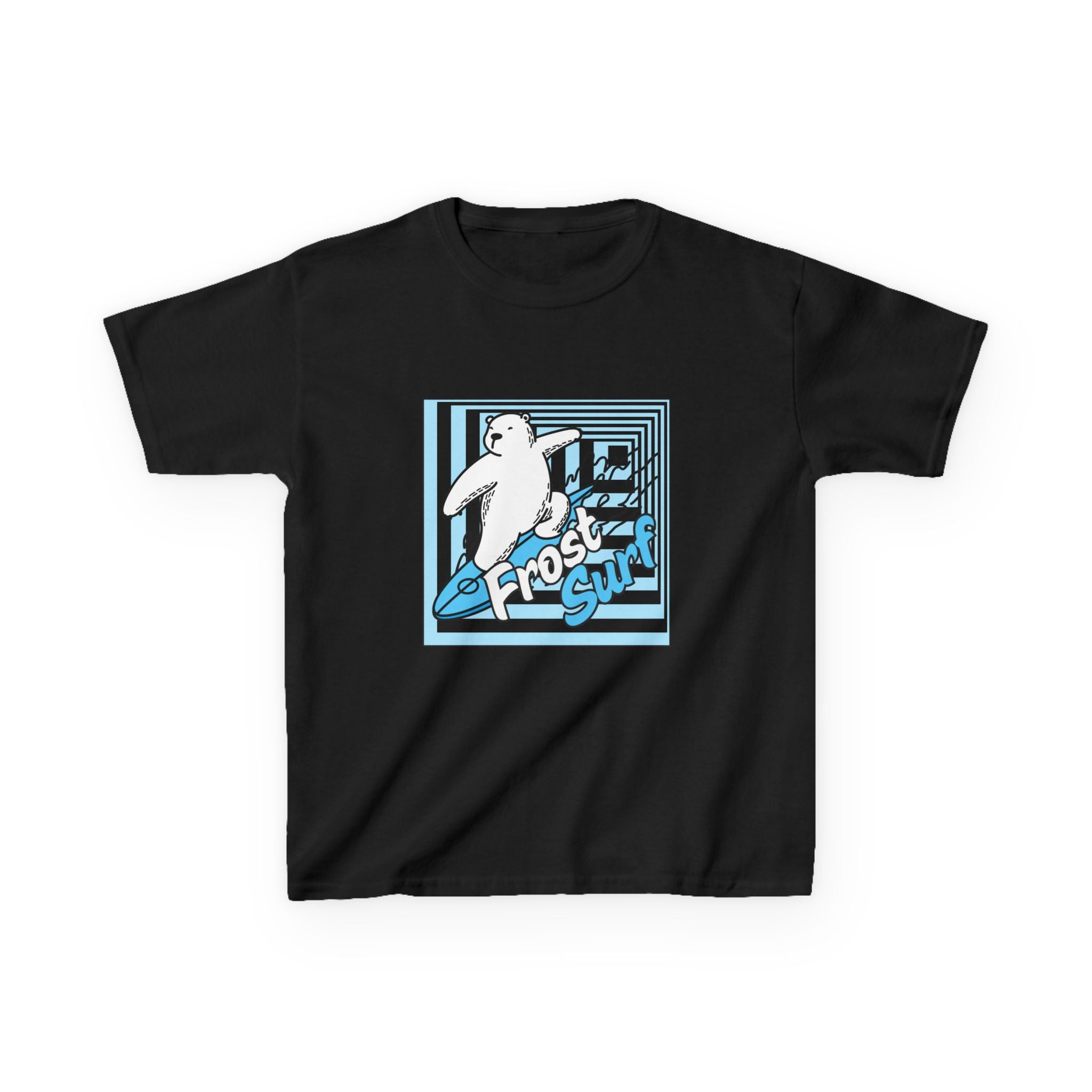 Kids Tee — 'Frost Surf' Polar Bear Surfing Graphic