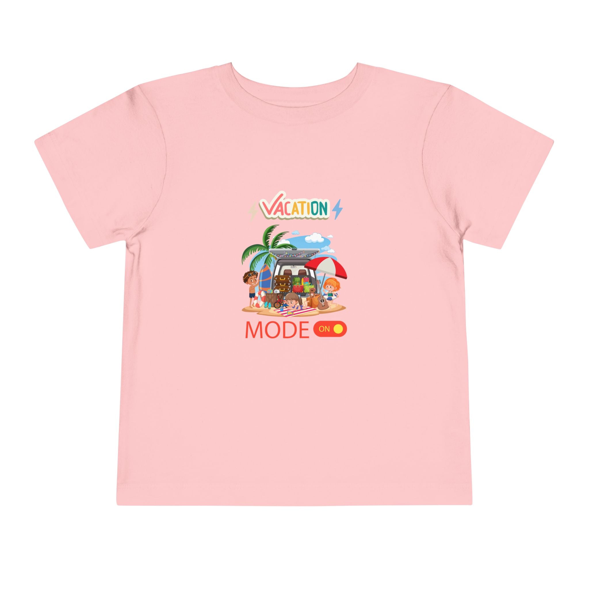 Toddler Tee – "Vacation Mode" Beach Graphic Kids Shirt