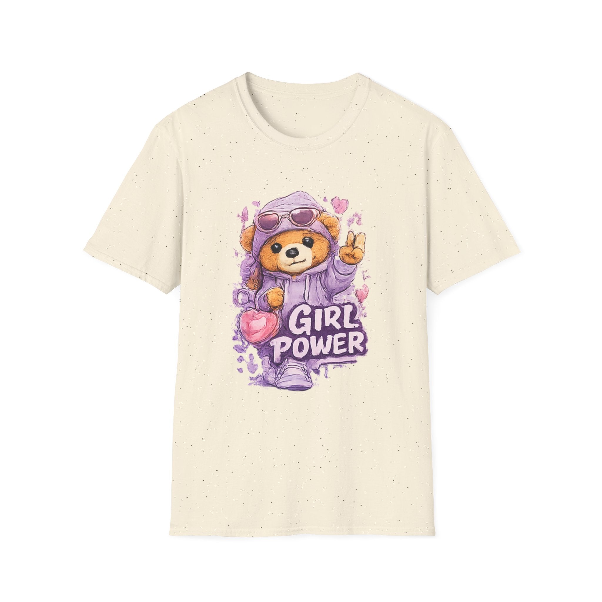 Girl Power Bear T-Shirt — Cute Feminist Graphic Tee