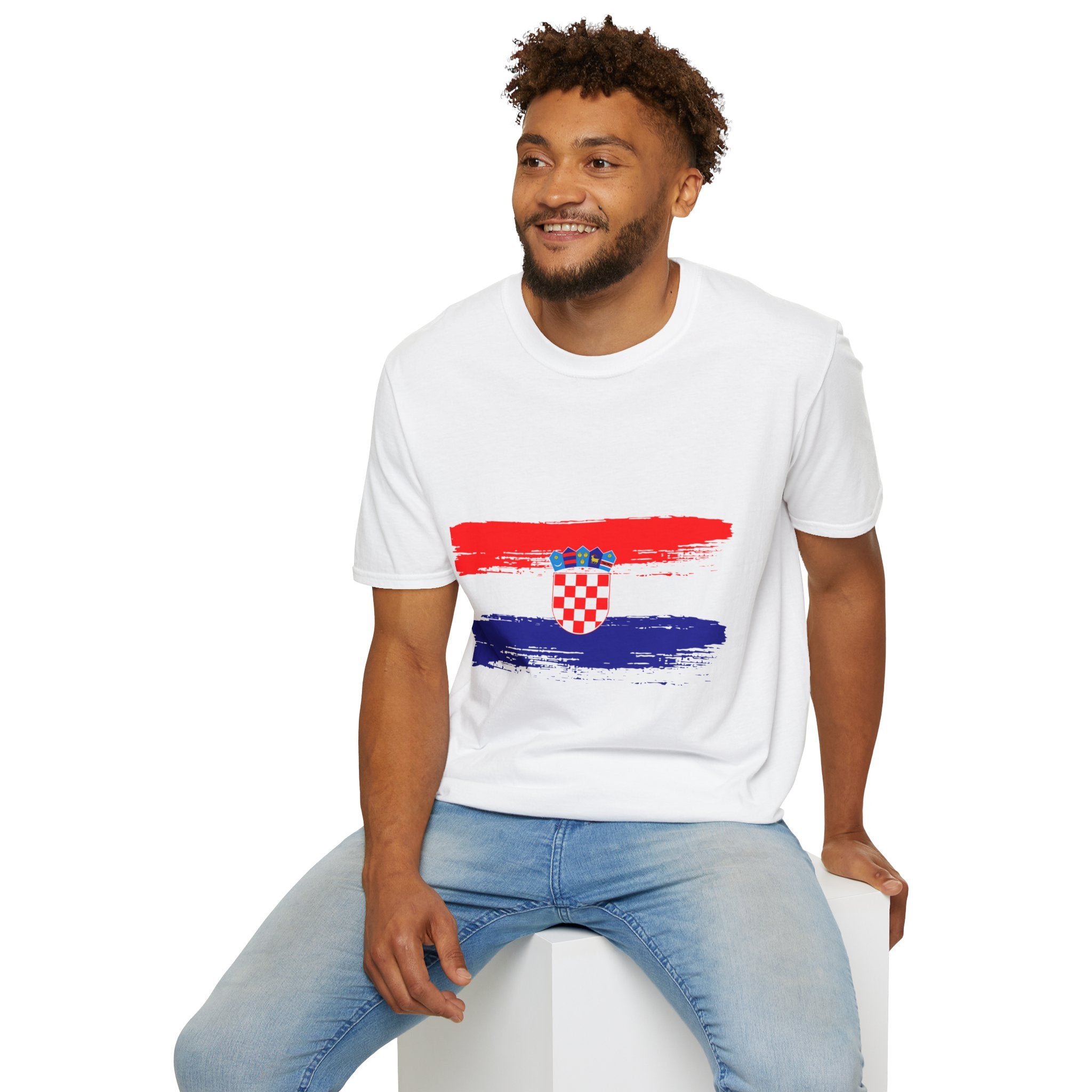 Croatia Flag Soccer T-Shirt — Croatia Cup Football Tee