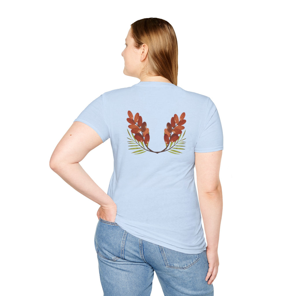 Arabic Palm & Date Leaves T-Shirt — وطن and Palm Tree Design