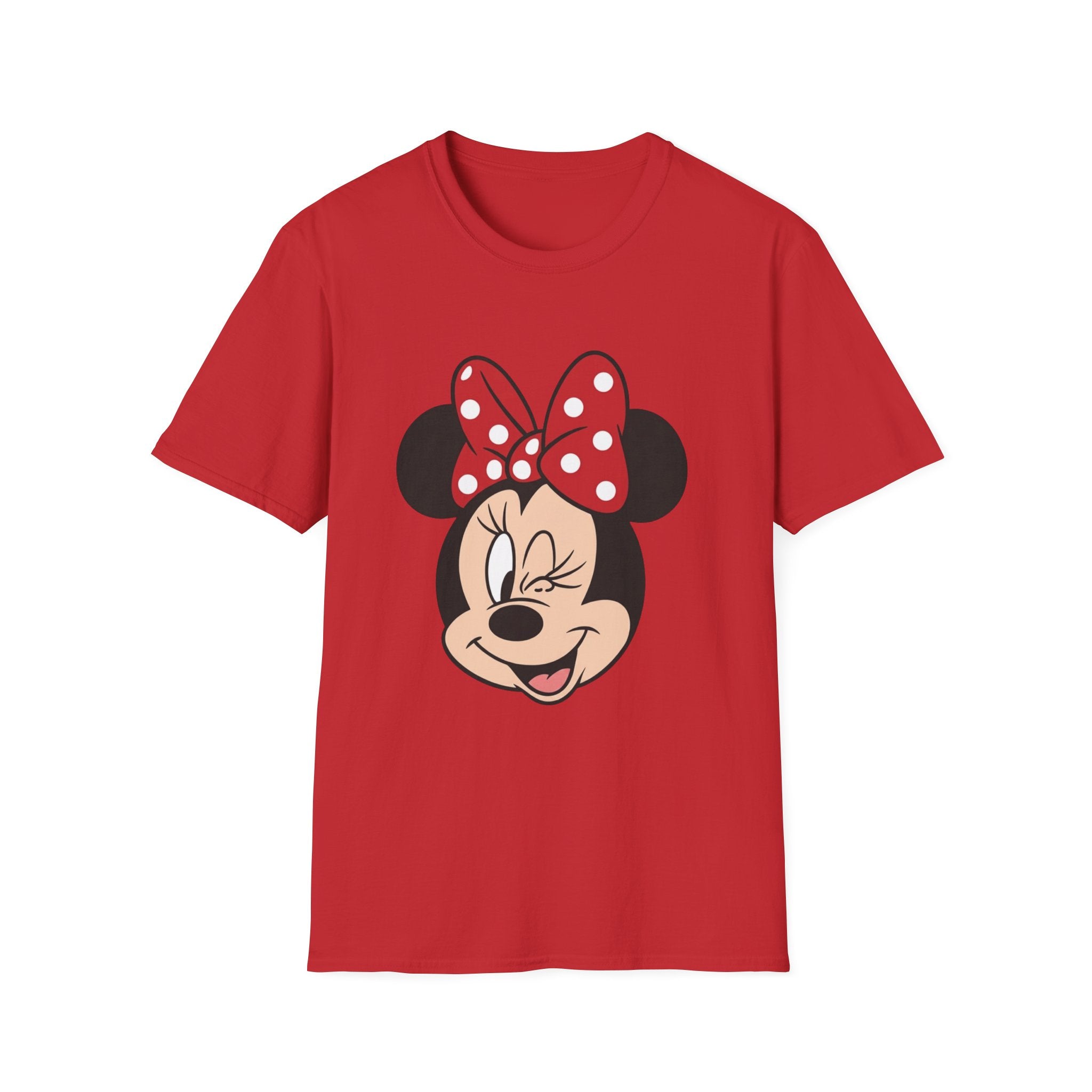 Minnie Mouse Winking Tee - Cute Retro Cartoon Graphic T-Shirt