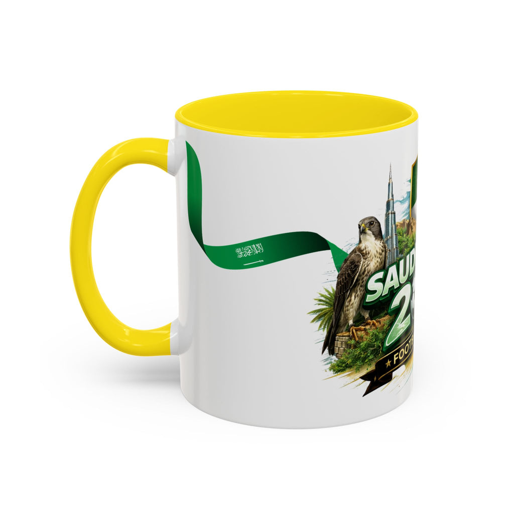 Saudi Arabia 2026 Football Passion Accent Coffee Mug – Cup Soccer Fan Gift