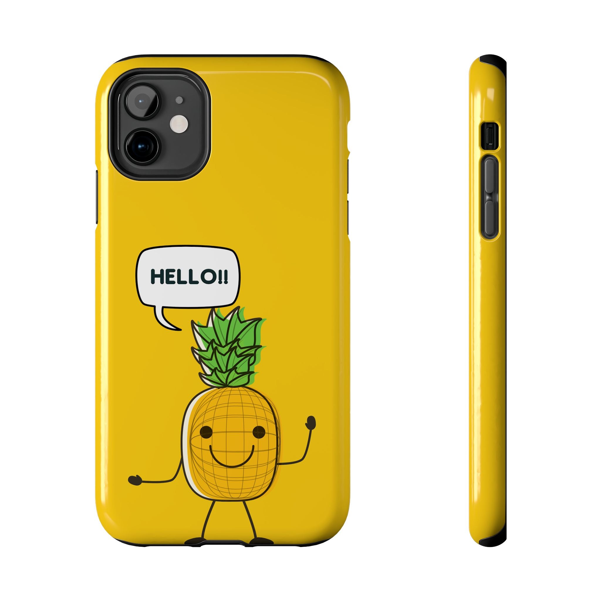 Pineapple 'HELLO!!' Tough Phone Case