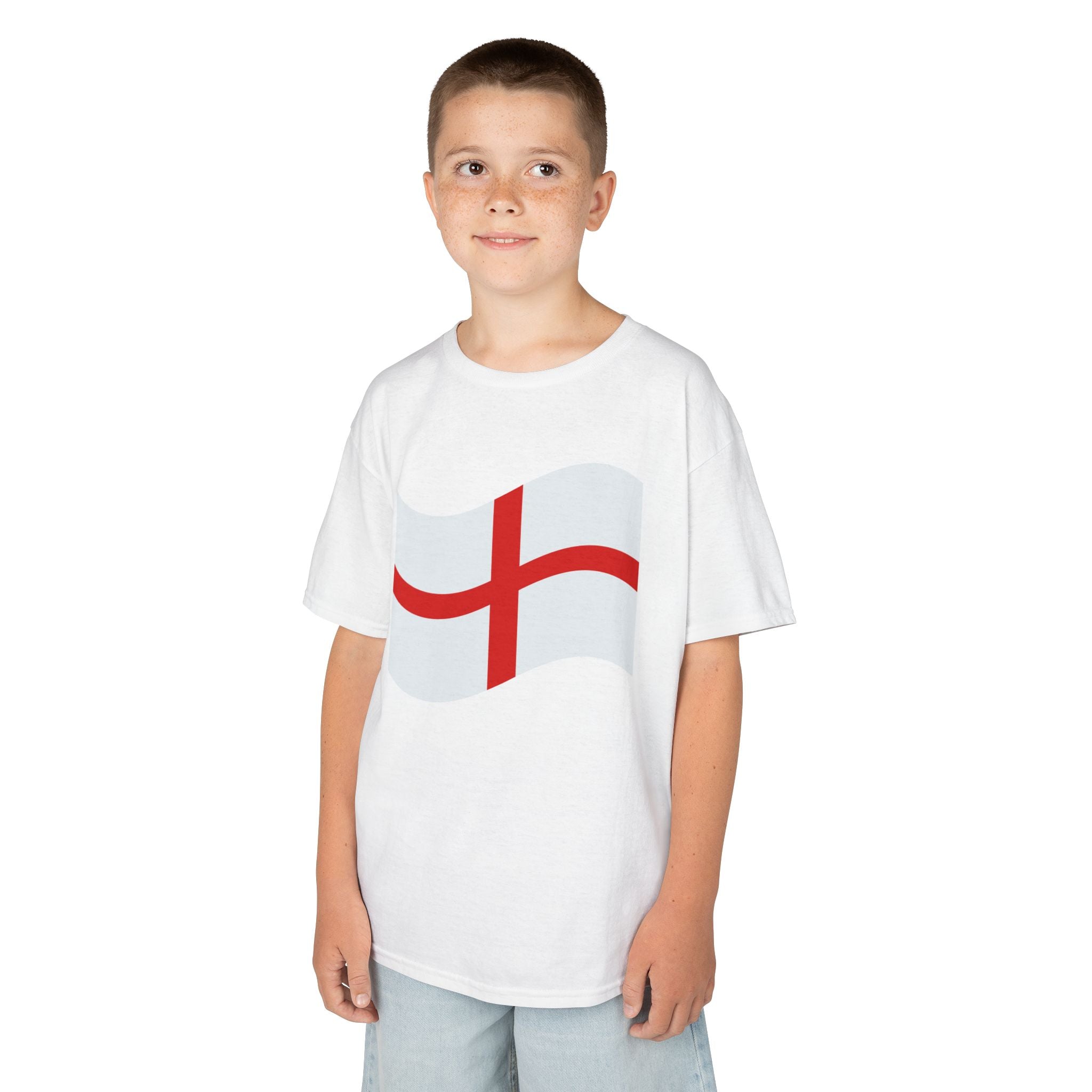England Flag Kids T‑Shirt — St. George’s Cross Football Fan Tee