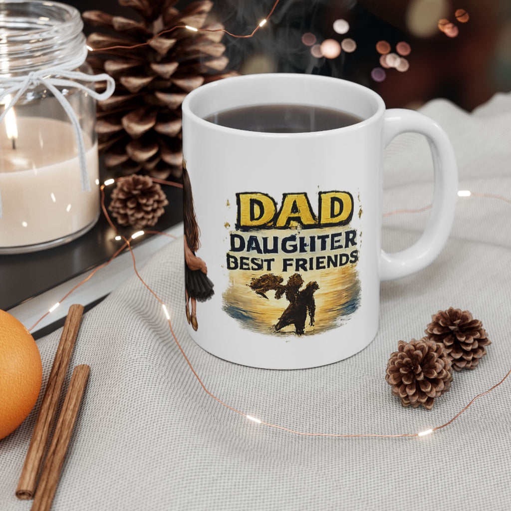 King of the House Mug — Father & Daughter Ceramic Coffee Cup (11oz/15oz)