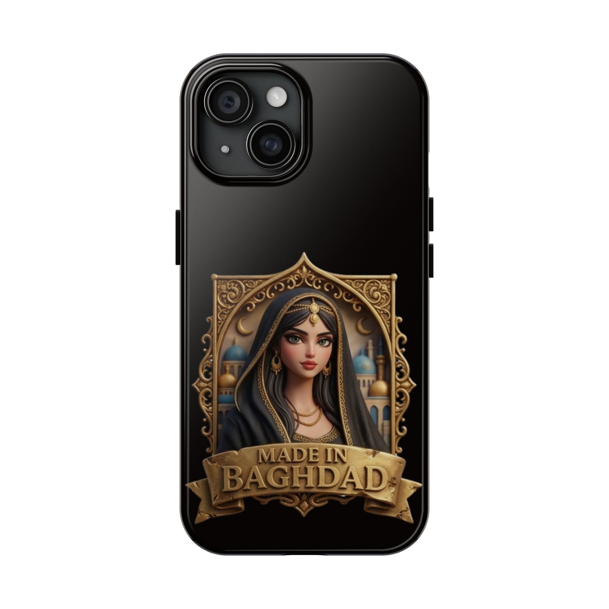 Made in Baghdad Phone Case — Elegant Middle Eastern Portrait Tough Protective Case