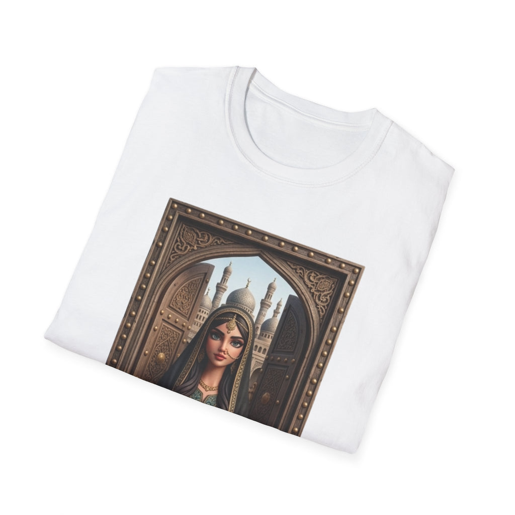 Arabian Princess Portrait T-Shirt — Arabic Calligraphy Design