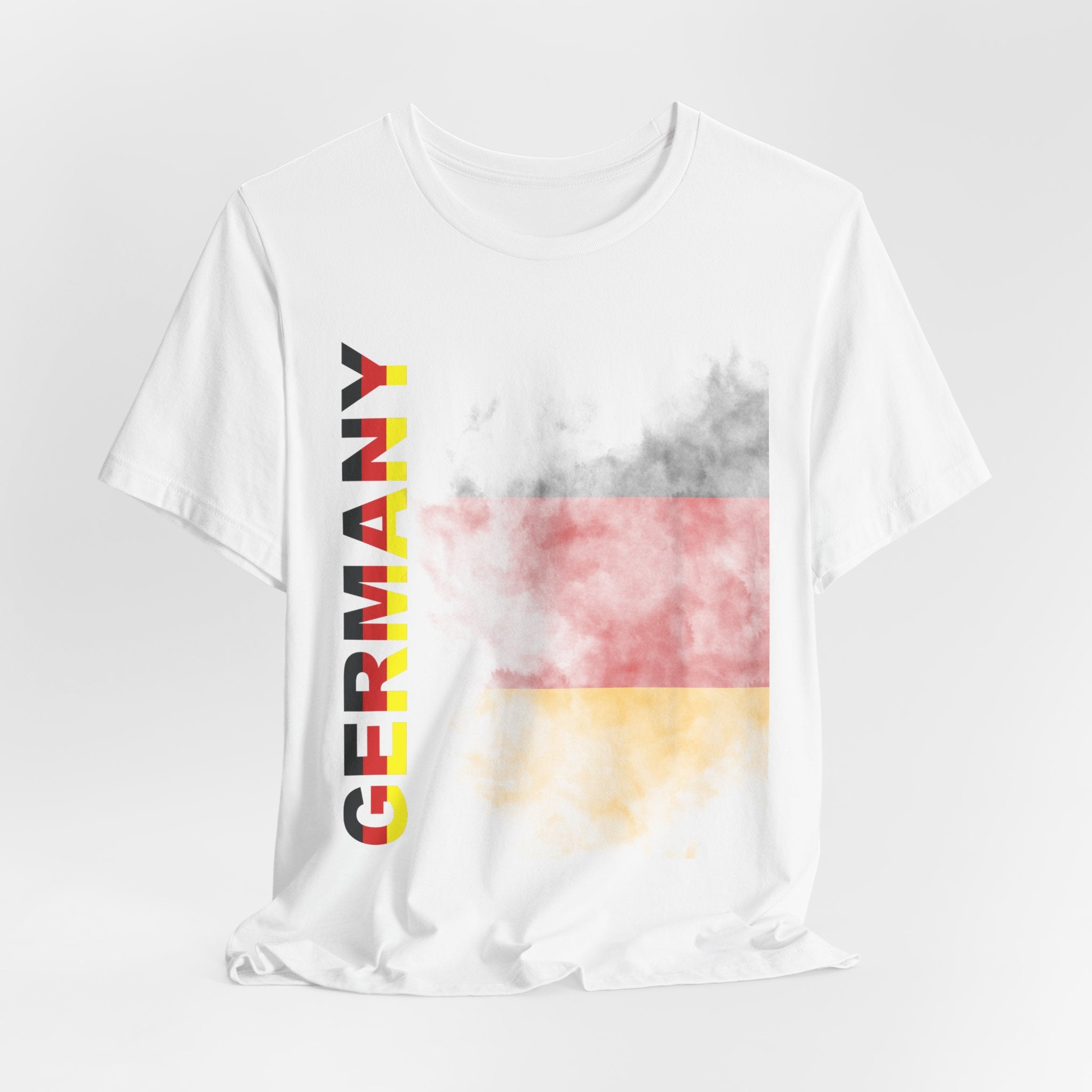 Germany Flag Eagle Tee — German Pride T‑Shirt (Smoky Flag Front, Coat of Arms Back)
