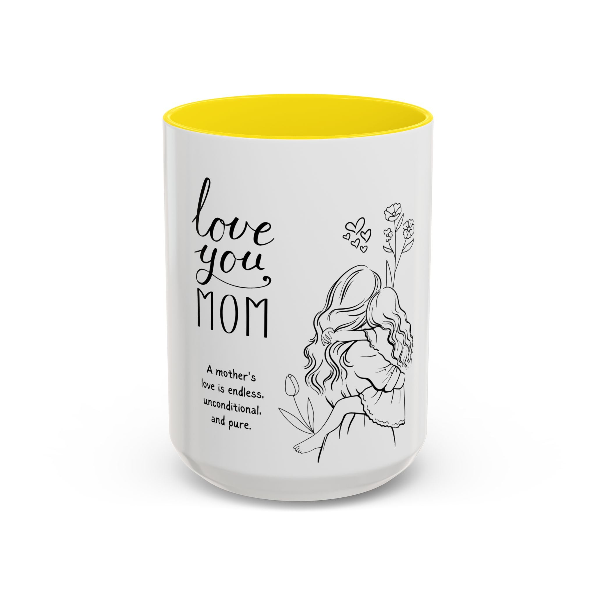 I love you mom Accent Coffee Mug (11, 15oz)