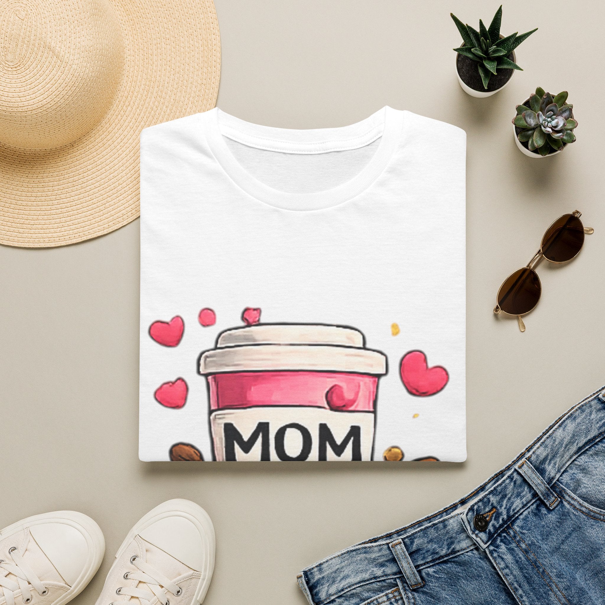 Mom Fuel T-Shirt — Cute Coffee Cup Mother's Day Tee
