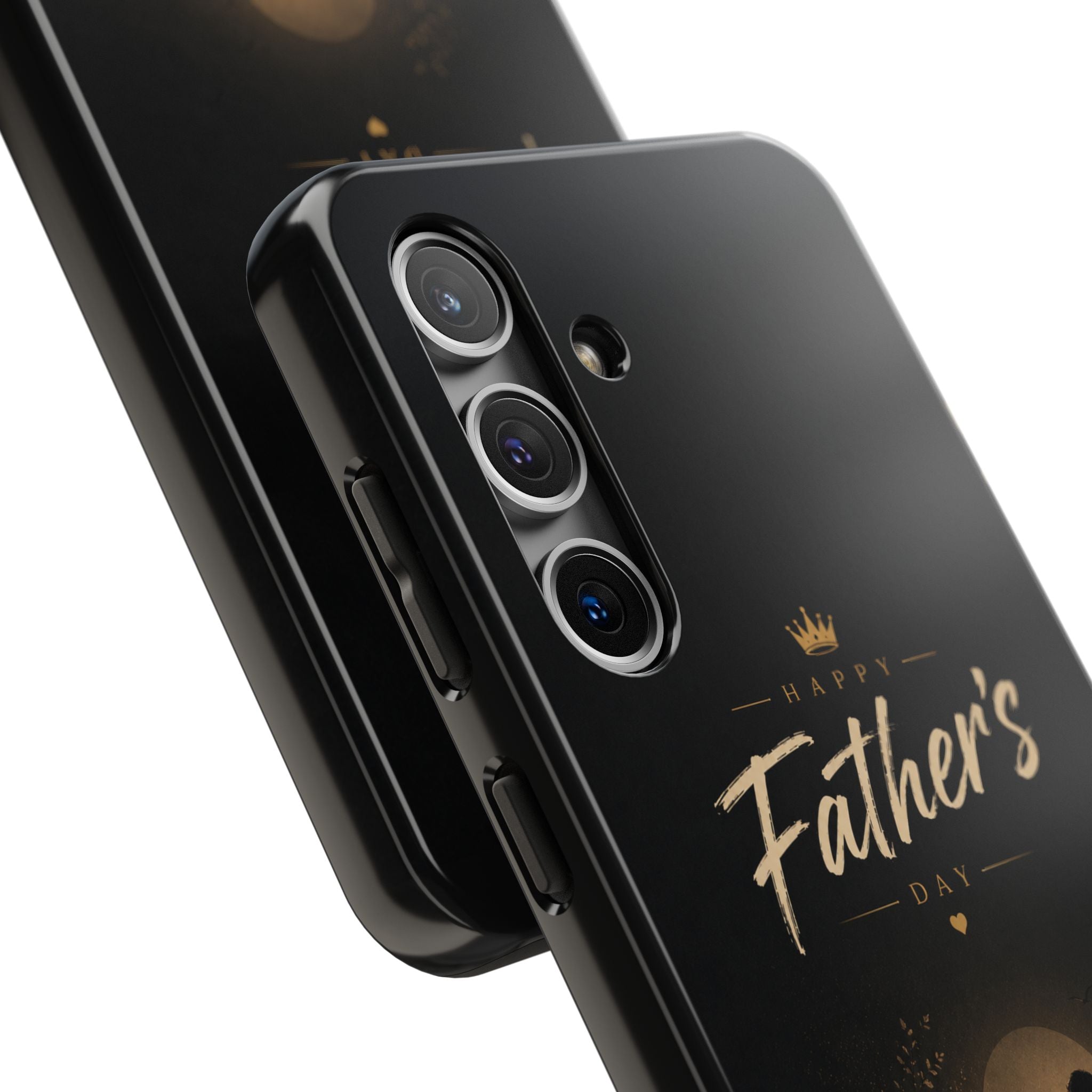 Father's Day Tough Phone Case — 'Happy Father's Day' Silhouette Tribute