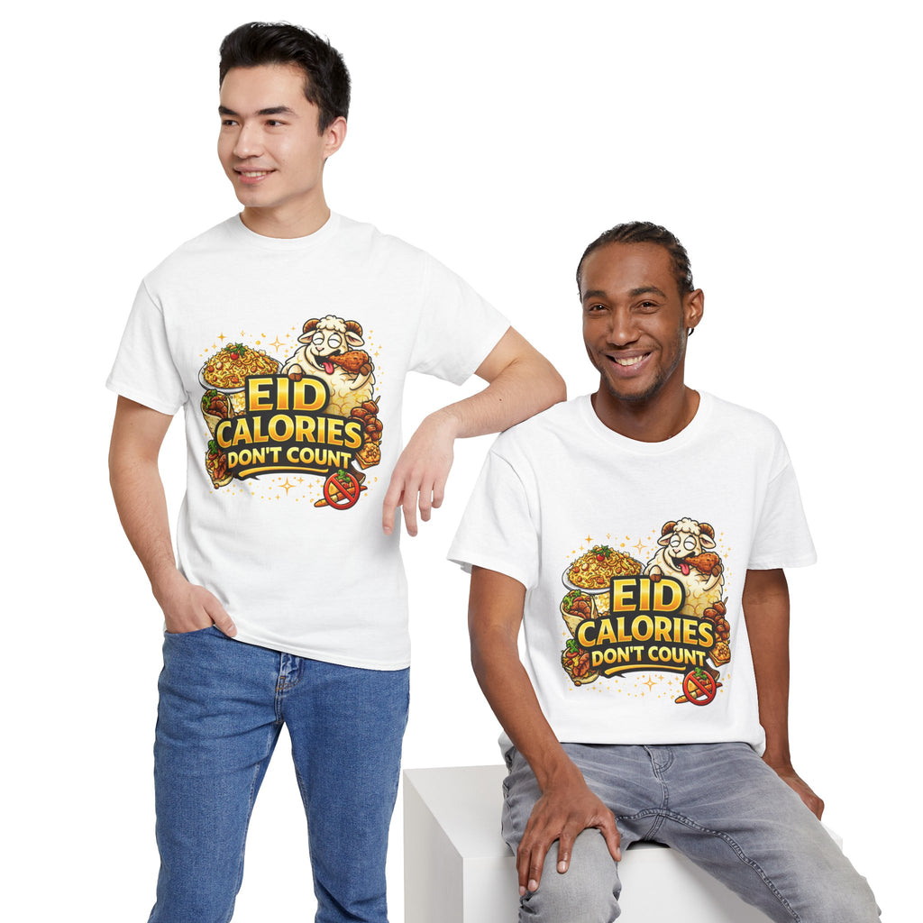Eid Calories Don't Count Tee — Funny Eid Shirt for Ramadan Celebrations