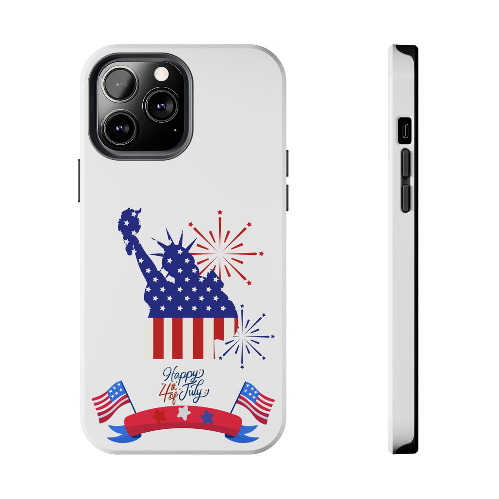 4th of July Tough Phone Case — Statue of Liberty USA Flag Design