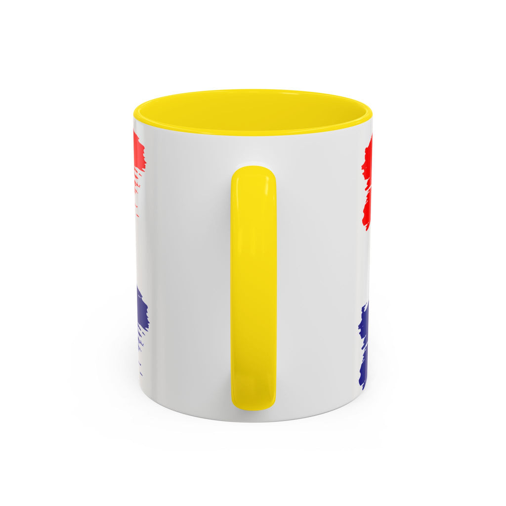 Croatia 2026 Accent Coffee Mug – Red White Blue Crest Soccer Fan Gift