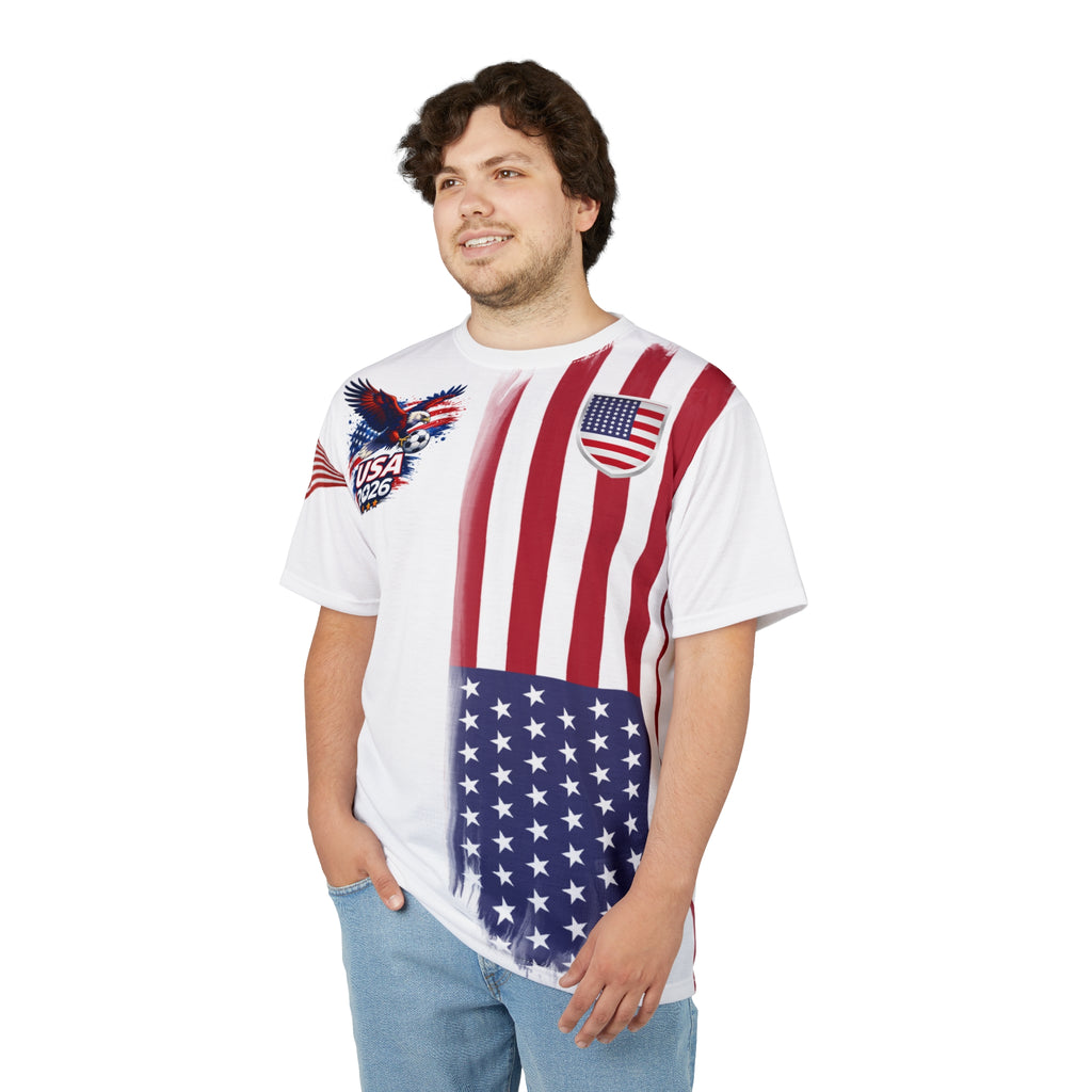 USA 2026 Flag Eagle Tee — Patriotic American Graphic T-Shirt