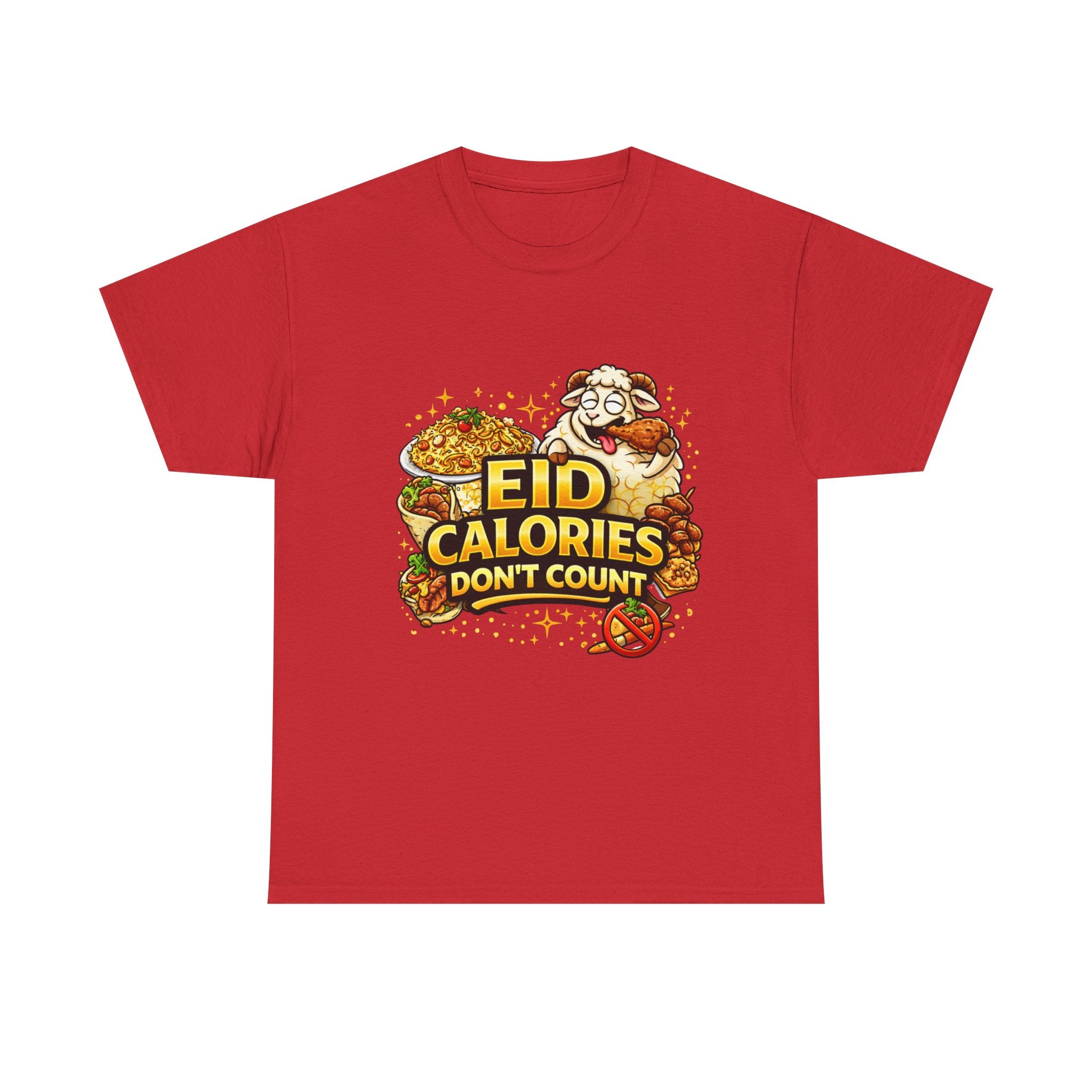 Eid Calories Don't Count Tee — Funny Eid Shirt for Ramadan Celebrations