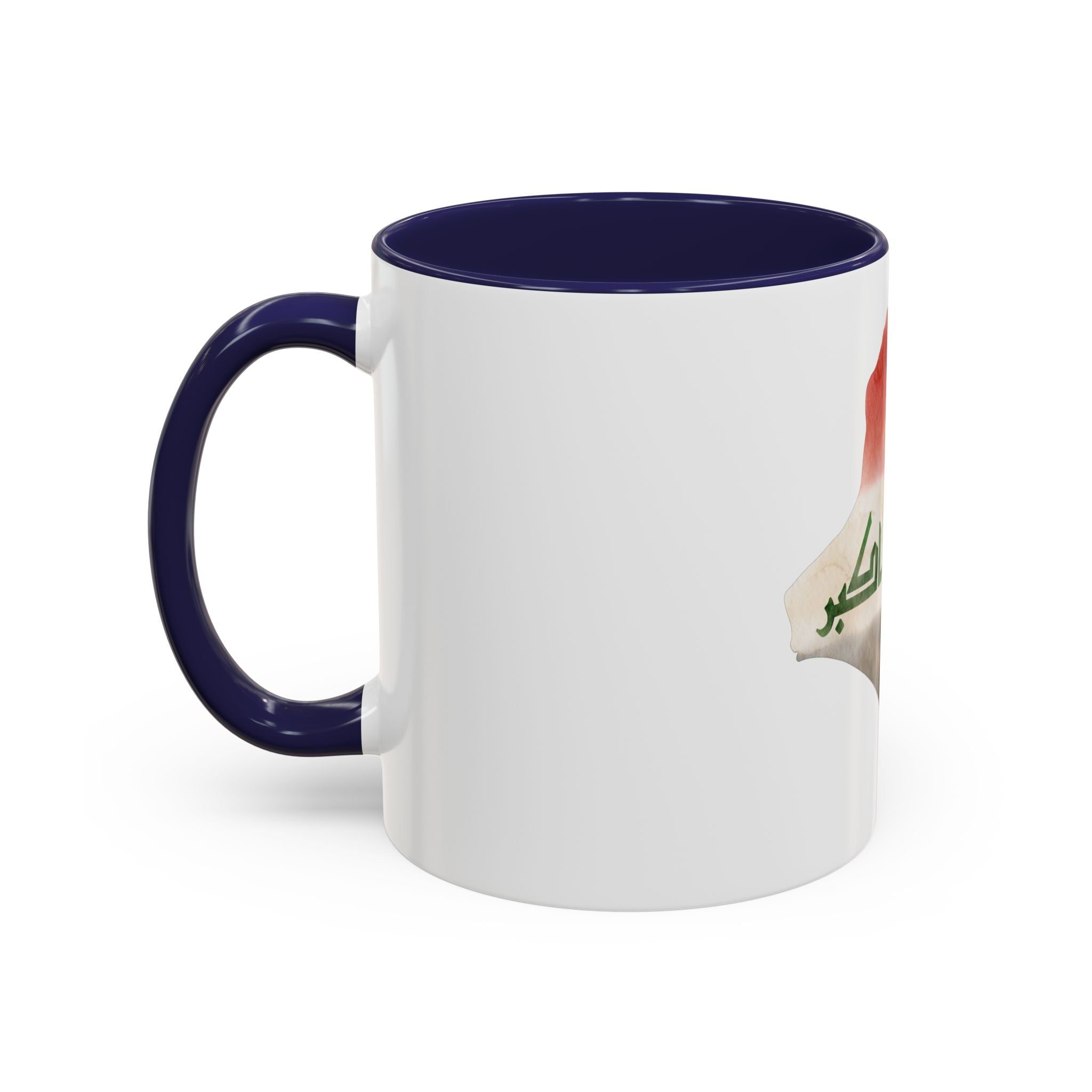 Iraq Flag Map Coffee Mug – Watercolor Baghdad Pride Accent Mug (11/15oz)