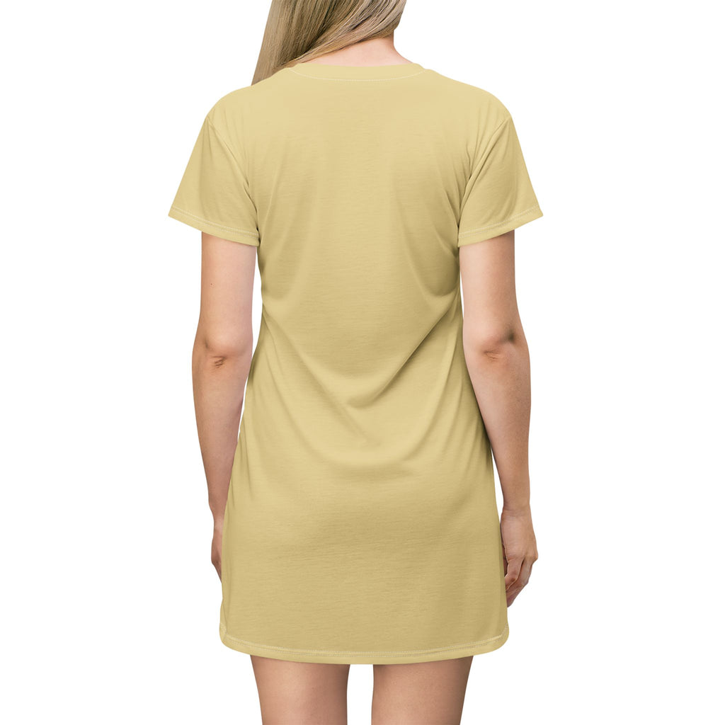 Palm Tree T-Shirt Dress — Tropical Beach Vacation Sundress