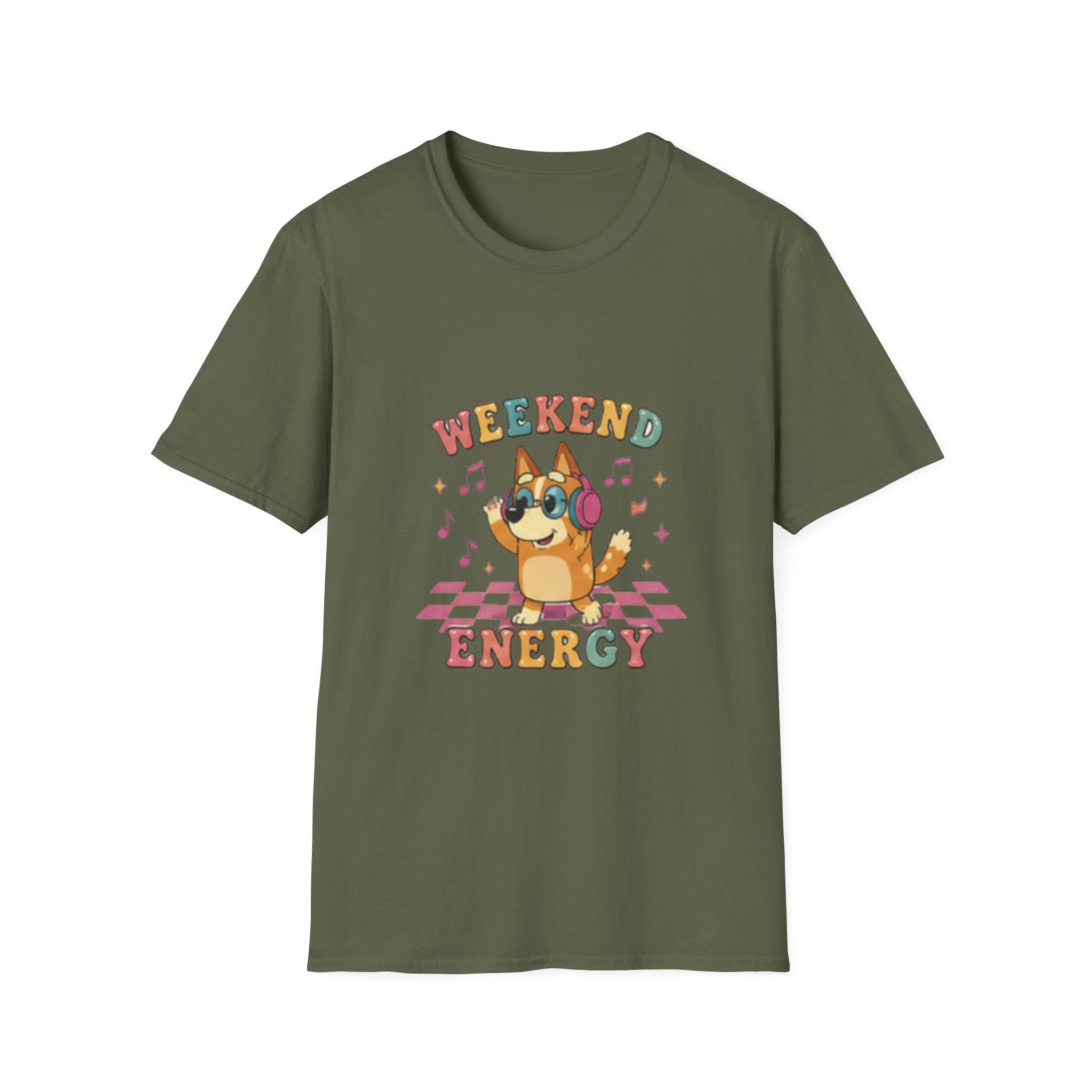 T-Shirt — Weekend Energy Cute Corgi Graphic Tee