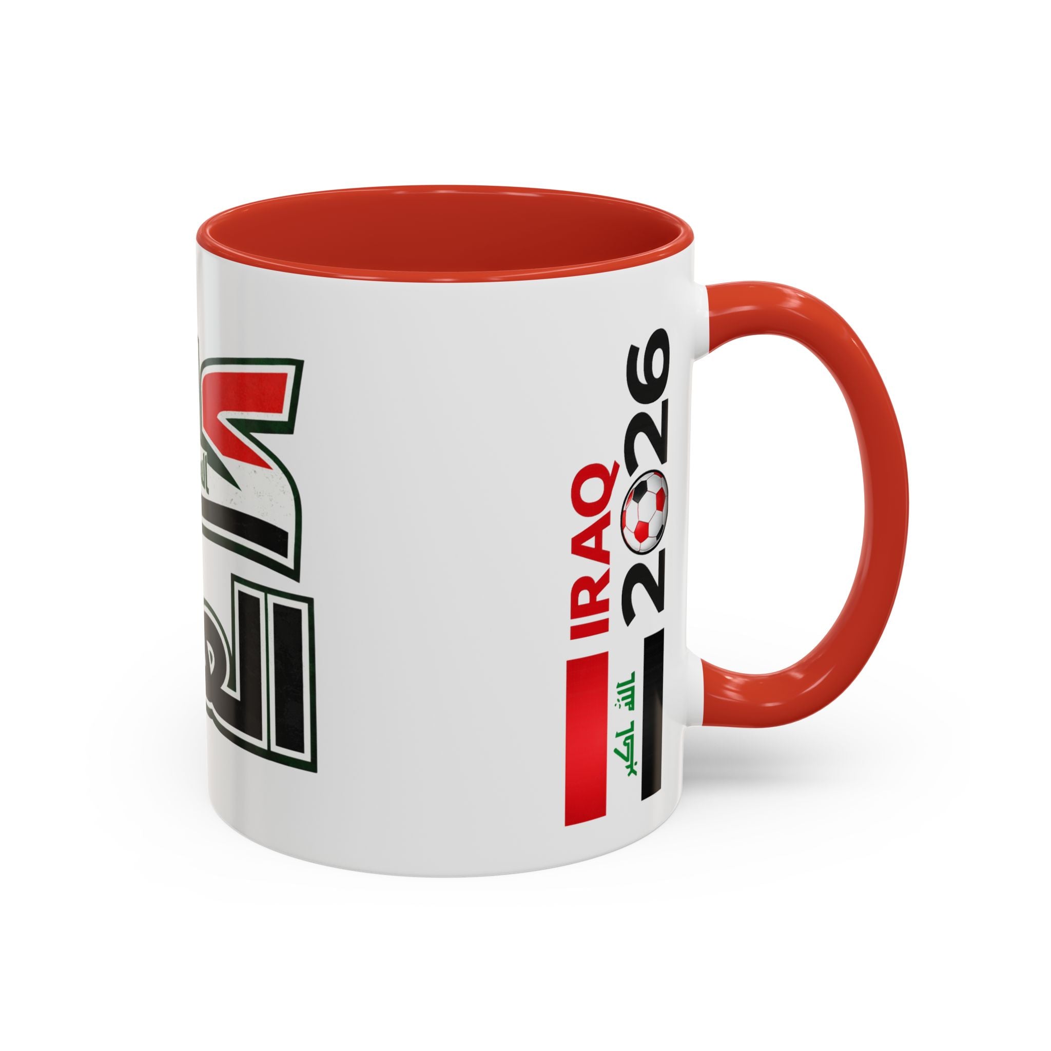Iraq 2026 Accent Coffee Mug — Arabic Pride Flag Design