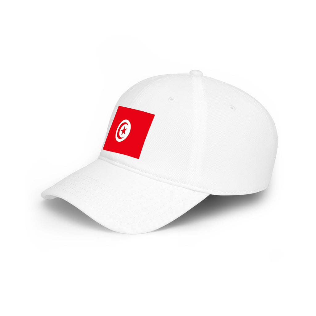 Tunisia Flag Baseball Cap — Low Profile Embroidered Tunisian Flag Hat