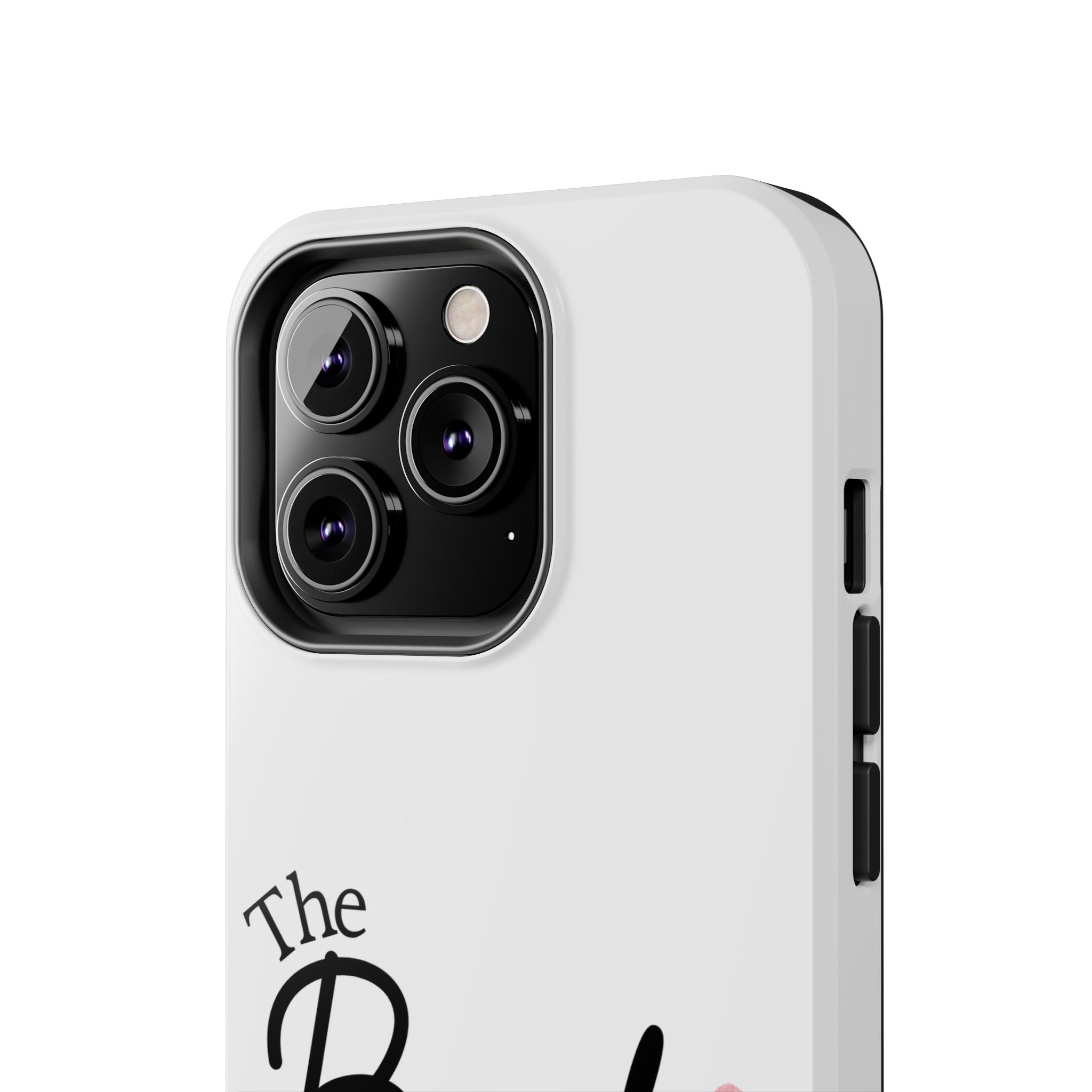 Bride Tough Phone Case — "The Bride" Script with Pink Heart | Bachelorette & Wedding Accessory