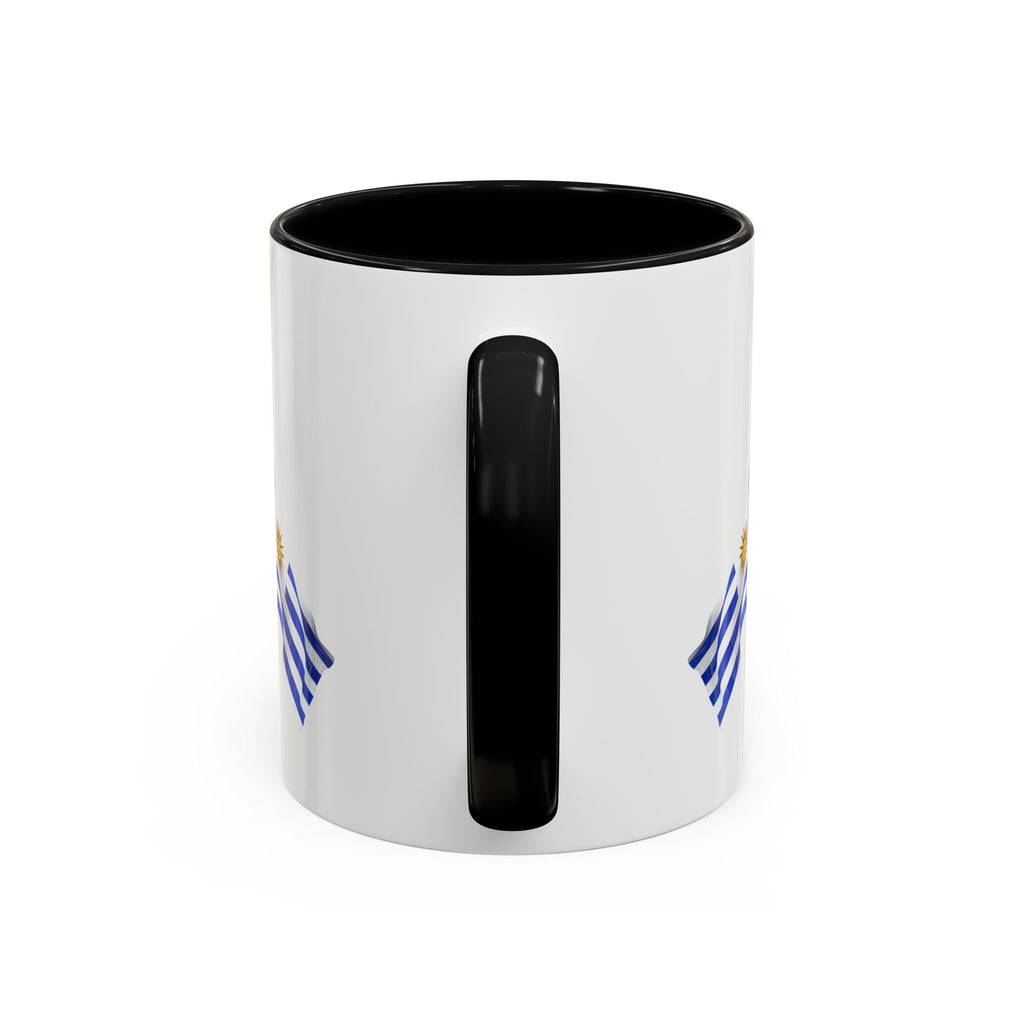 Uruguay Flag Accent Coffee Mug — Blue Sun National Pride 11/15oz