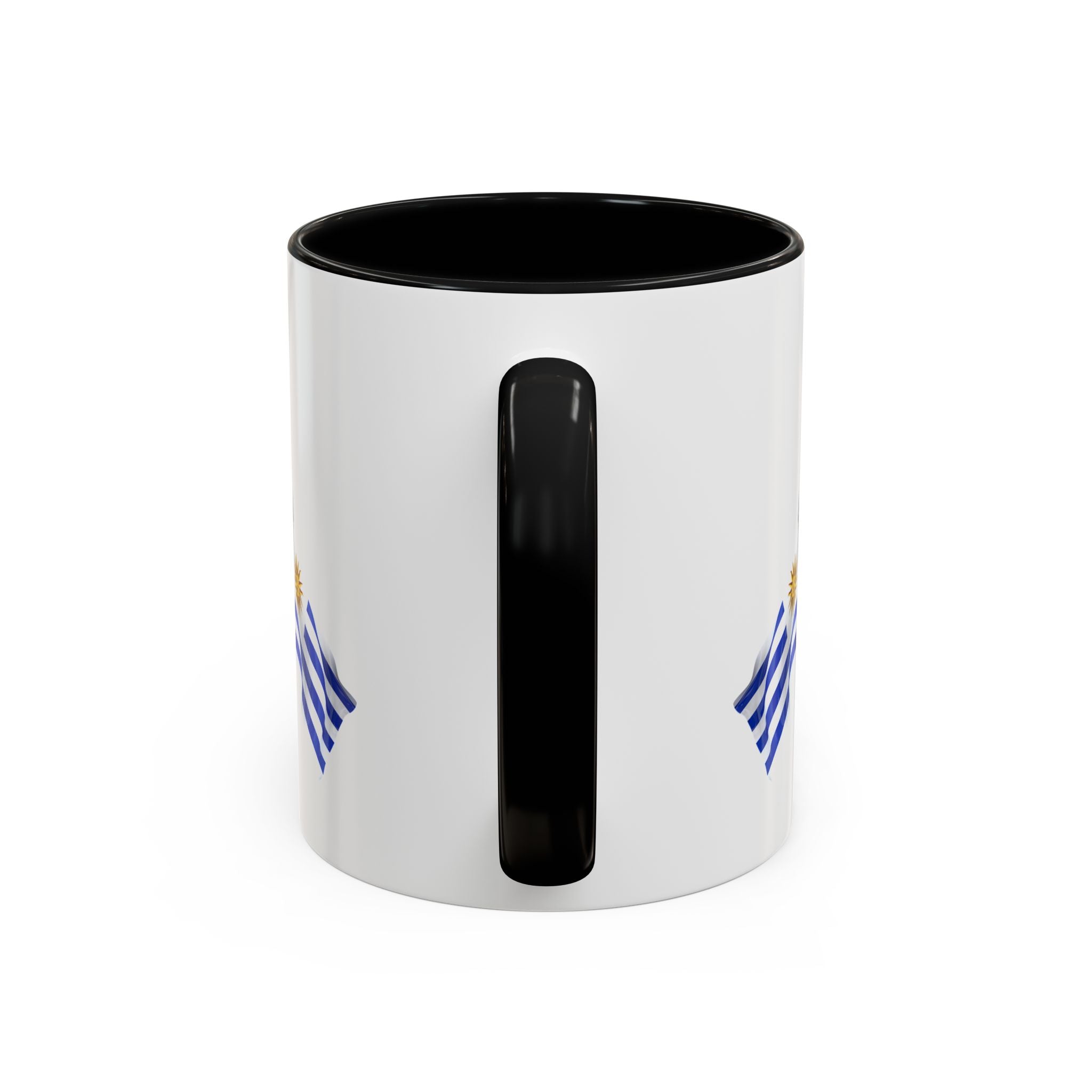 Uruguay Flag Accent Coffee Mug — Blue Sun National Pride 11/15oz