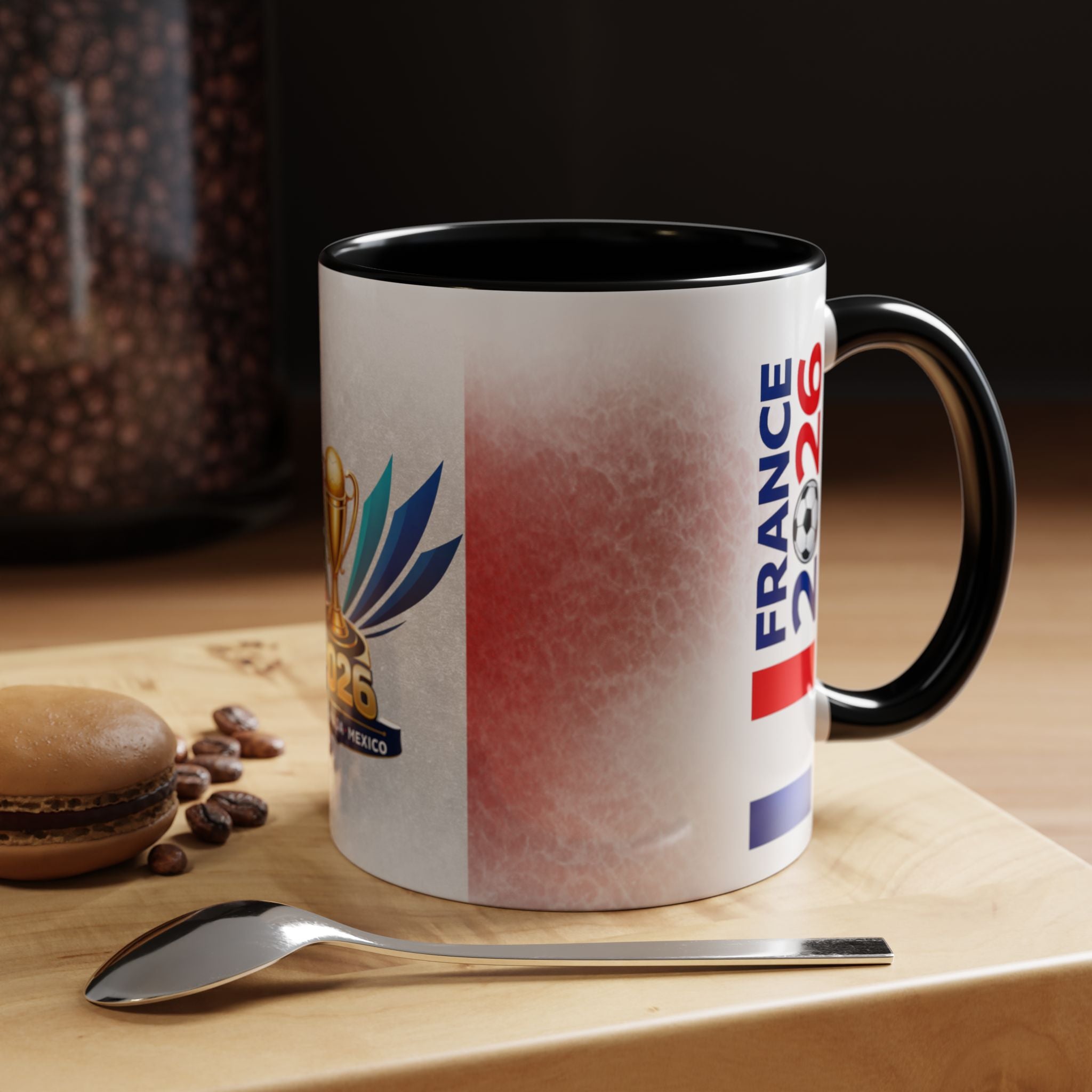 Soccer 2026 Commemorative Mug — France Accent Coffee Cup (11/15oz)