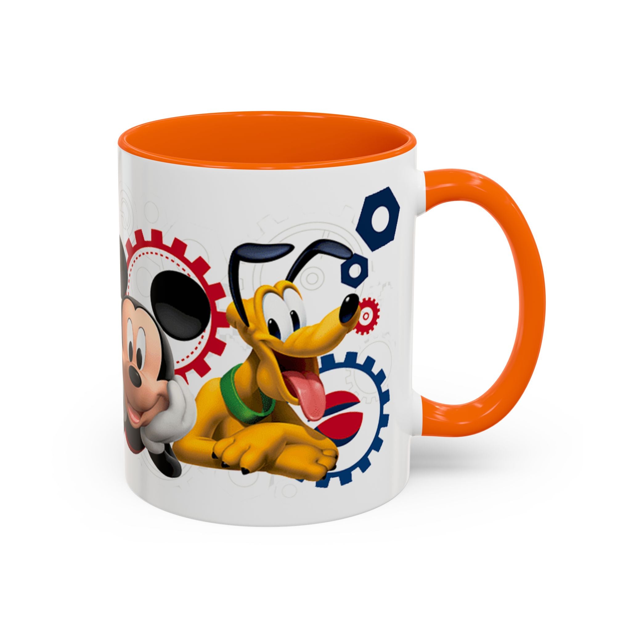 Disney Mickey & Friends Accent Coffee Mug – Mickey, Goofy & Pluto Cartoon Gift (11oz)