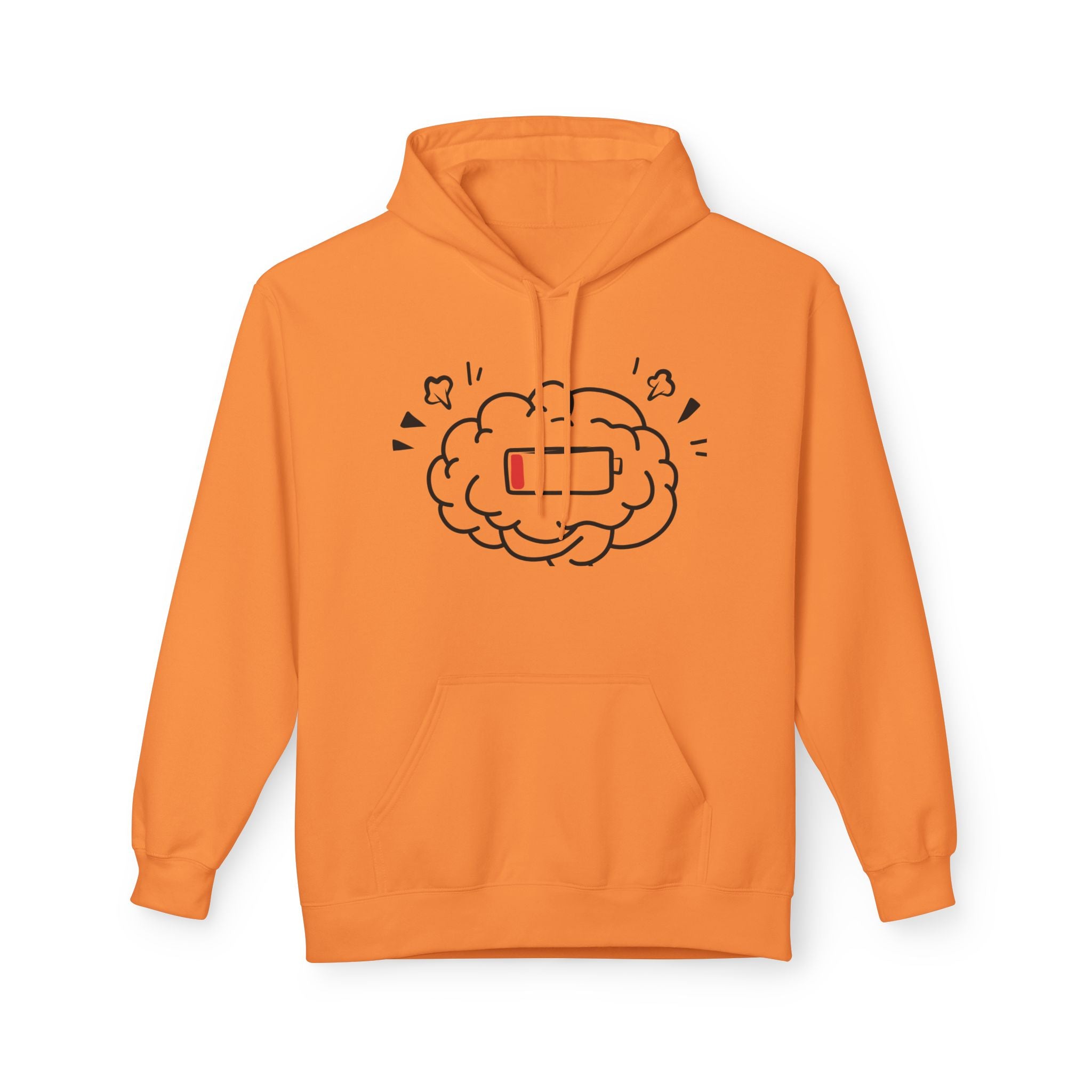 Low Battery Human Unisex Midweight Softstyle Fleece Hoodie