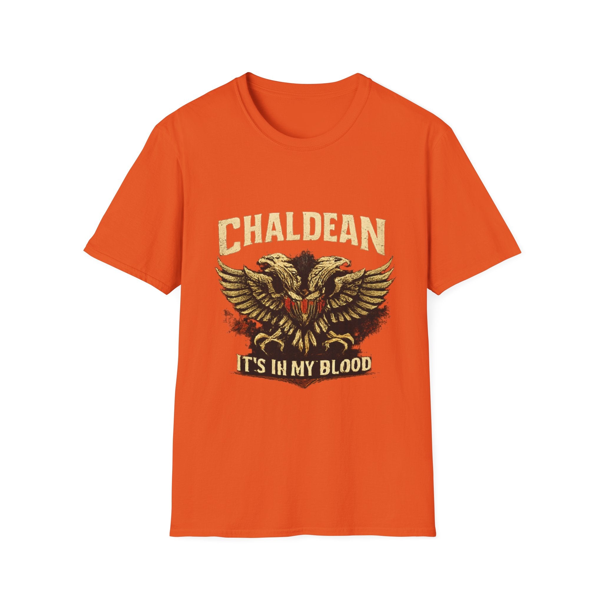 Chaldean Heritage T‑Shirt — "Chaldean It's In My Blood" Patriotic Eagle Tee