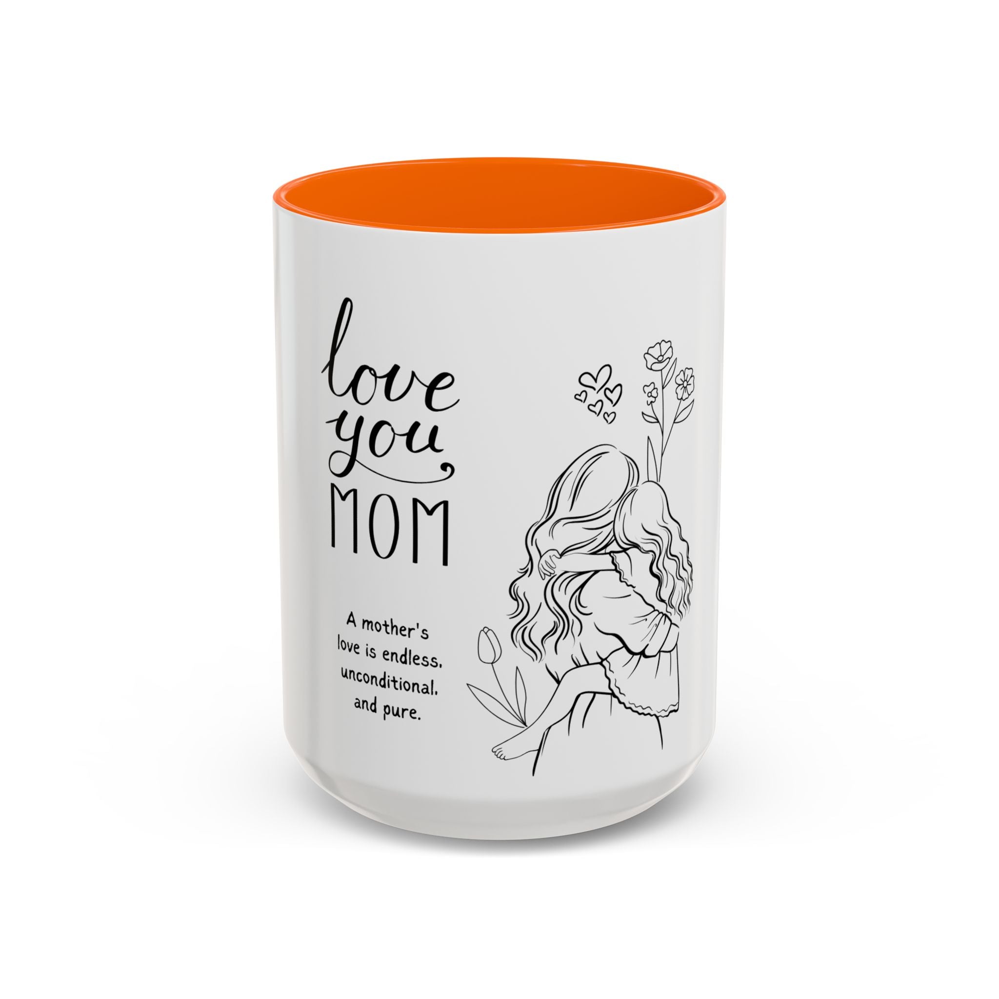 I love you mom Accent Coffee Mug (11, 15oz)