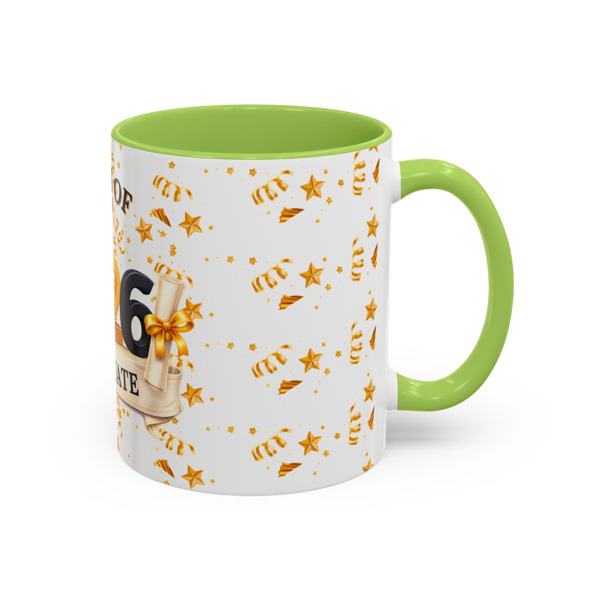 Class of 2026 Graduate Accent Coffee Mug – Black Interior, Graduation Gift