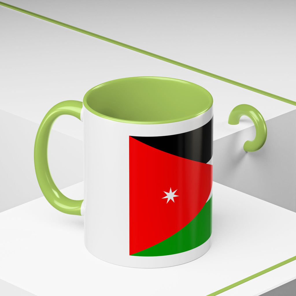 Jordan Flag Accent Coffee Mug – Patriotic Jordanian Tea & Coffee Cup (11/15oz)