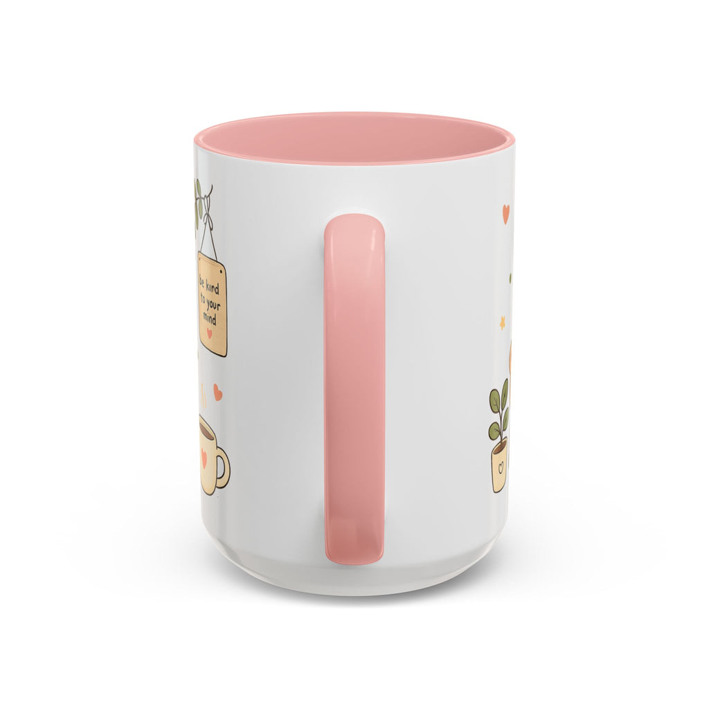 Inspirational Accent Coffee Mug — "Good Things Take Time" Motivational Ceramic Mug