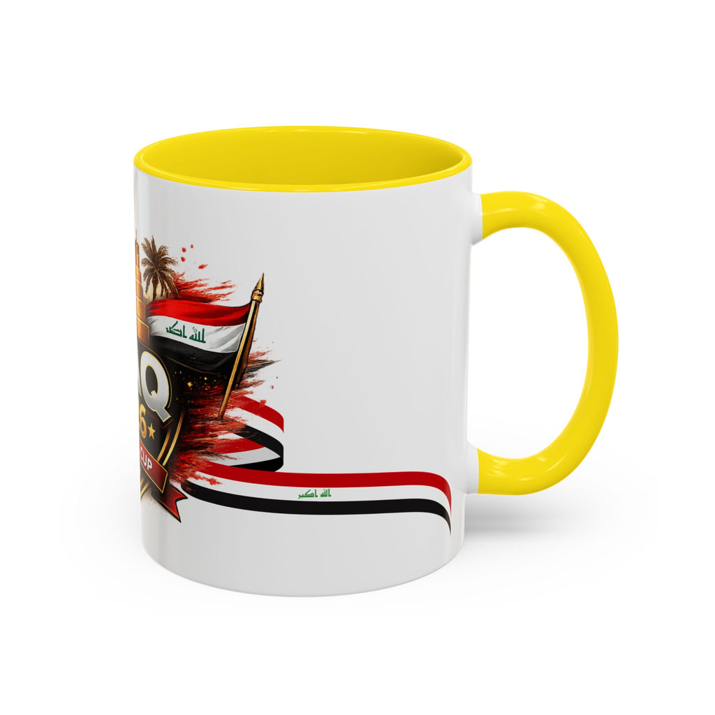 Iraq 2026 Football Cup Accent Coffee Mug – National Team Soccer Fan Gift