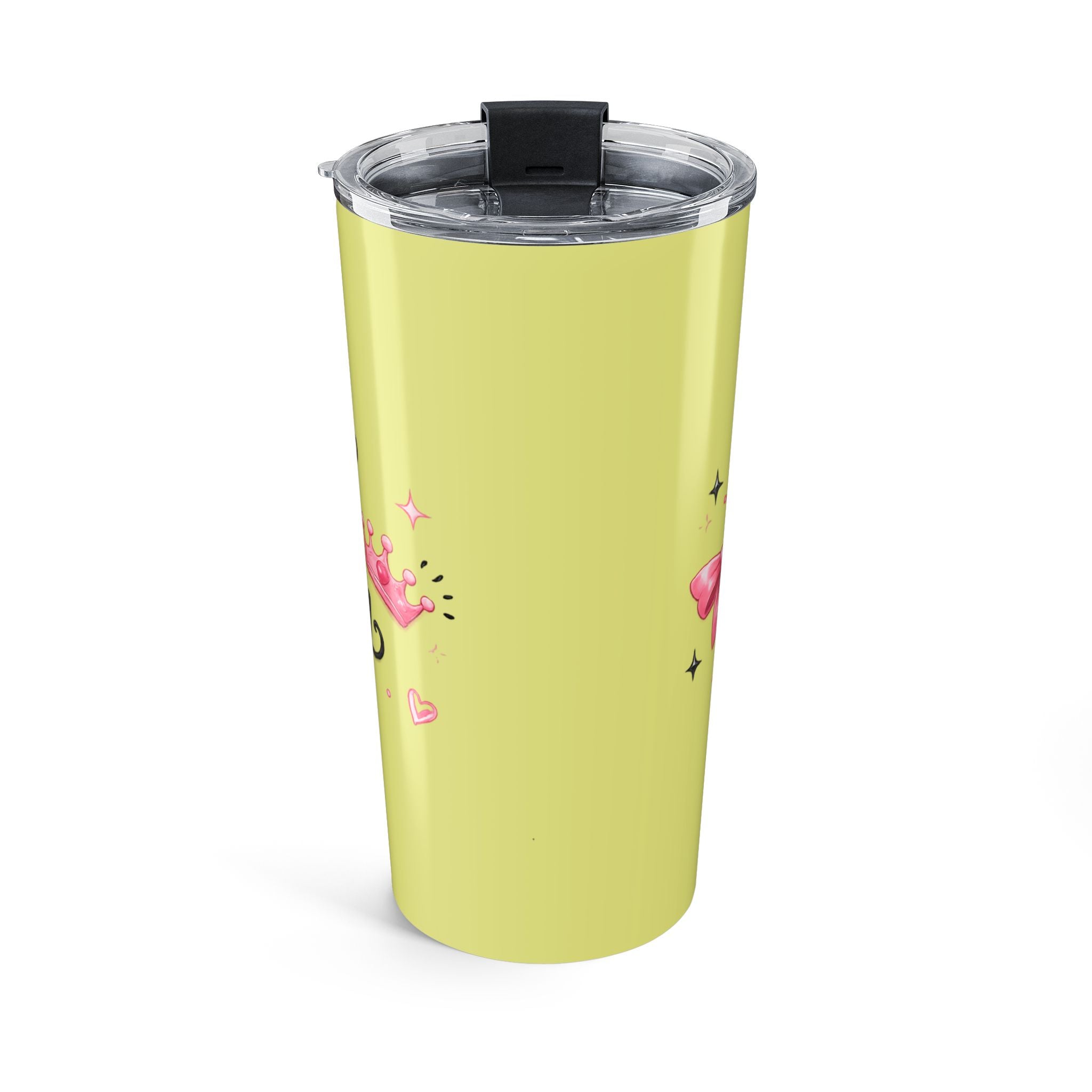 20oz Tumbler - "Sassy but Classy" Insulated Travel Cup, Cute Yellow Stainless Steel Tumbler for Women