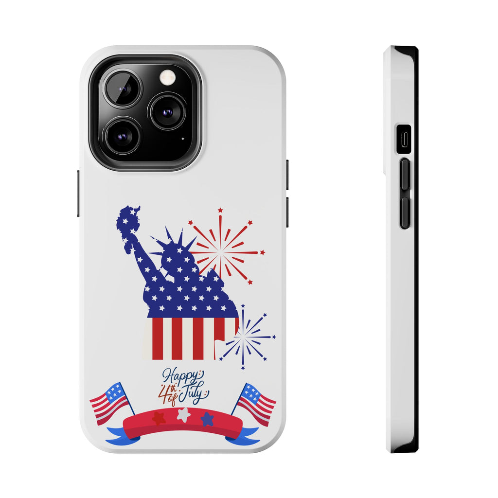 4th of July Tough Phone Case — Statue of Liberty USA Flag Design